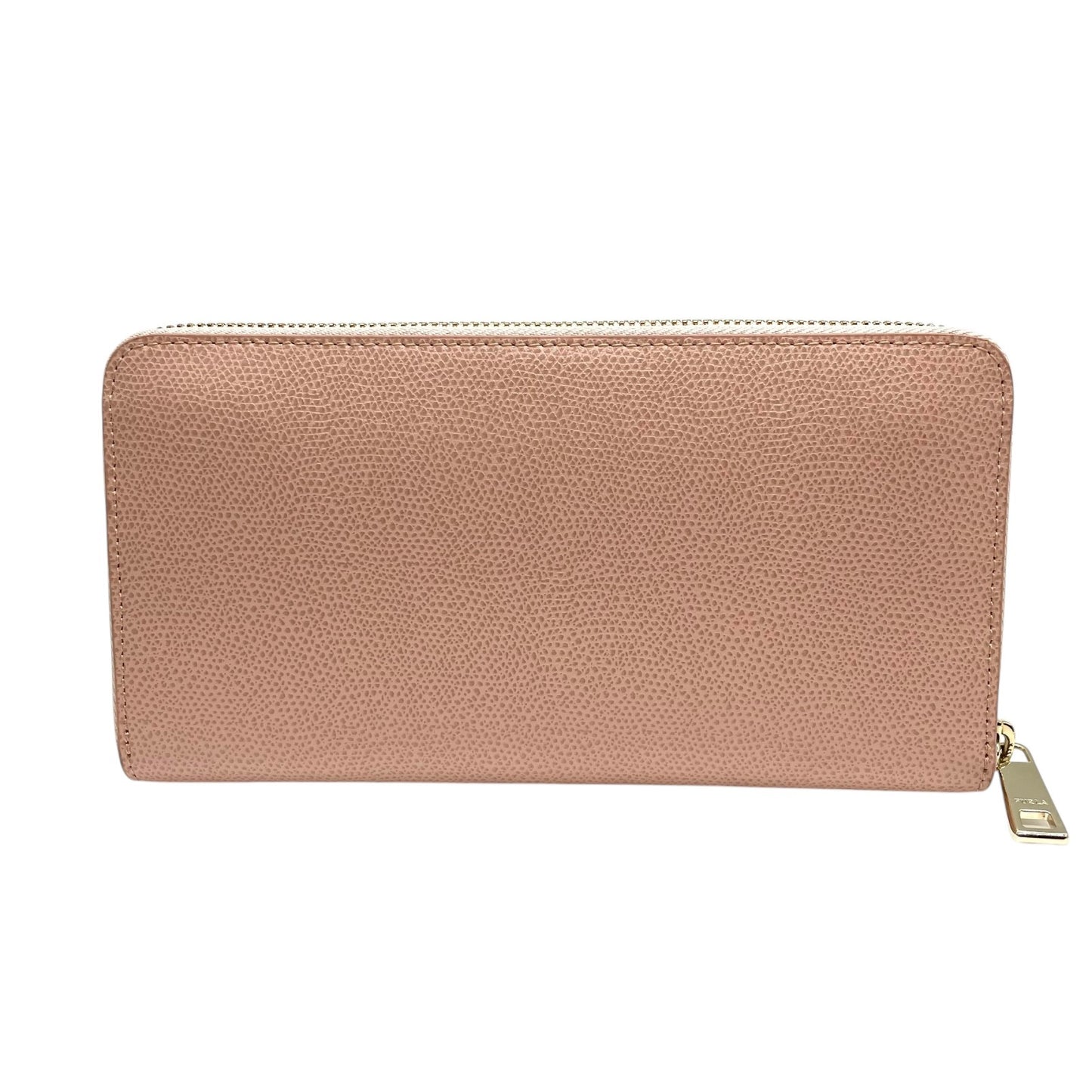 未使用級 美品 フルラ FURLA 長財布 バビロン リボンモチーフ ピンク レザー ラウンドファスナー ラウンドジップ 5