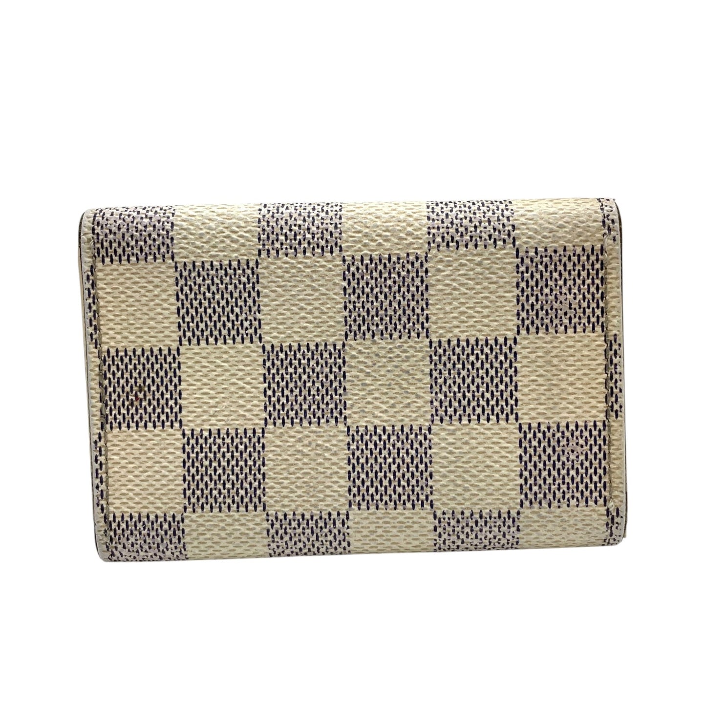 ルイ・ヴィトン Louis Vuitton ミュルティクレ6 N61745 ダミエ アズール 6連キーケース ホワイト グレー PVC×レザー ゴールド金具 レディース メンズ M5