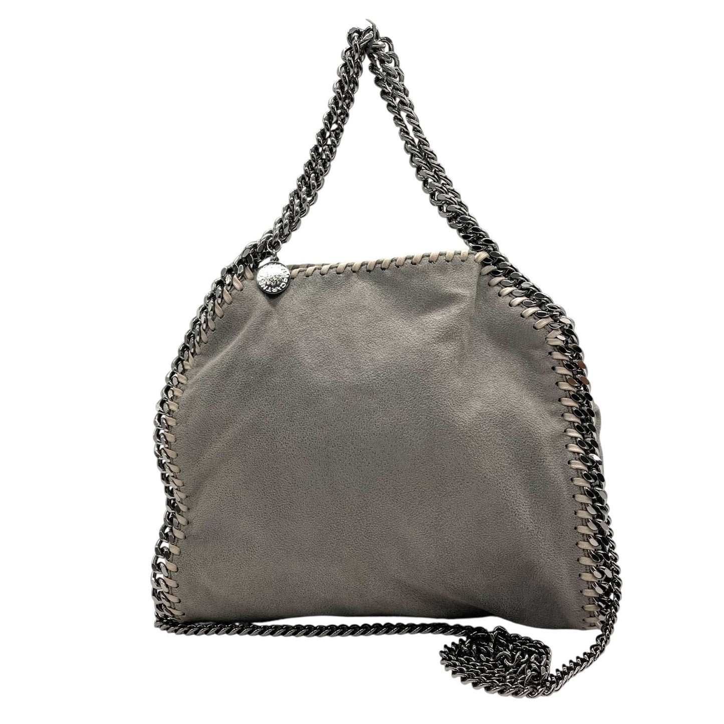 美品 ステラマッカートニー STELLA McCARTNEY ファラベラ 2way ハンドバッグ ショルダーバッグ グレー チェーンショルダー 斜め掛け可 シルバー金具 レディース K10