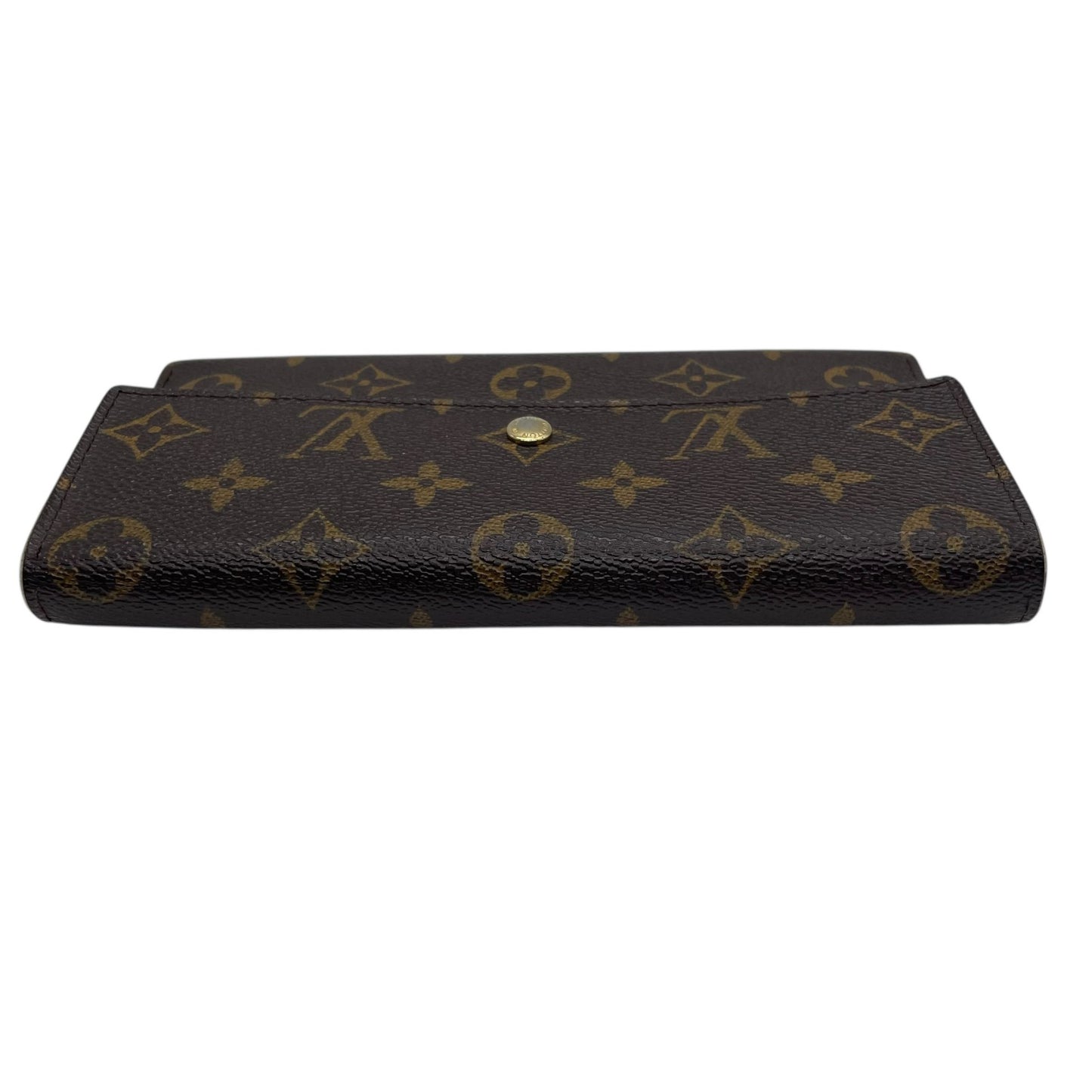 ルイ・ヴィトン LOUIS VUITTON LV モノグラム ポルトトレゾール インターナショナル M61215 長財布 茶色 ブラウン レザー 金金具 ゴールド シリアル刻印 W1