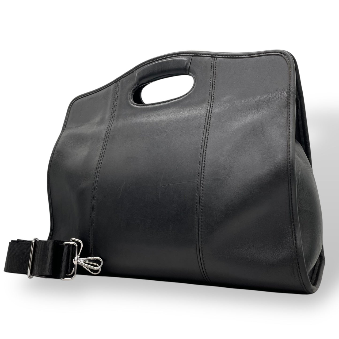 希少 オールドコーチ COACH ハンドバッグ ビジネスバッグ 2WAY ショルダーバッグ 黒 ブラック グラブタンレザー グレインレザー 斜め掛け クロスボディ 書類鞄 A4対応 ヴィンテージ T1