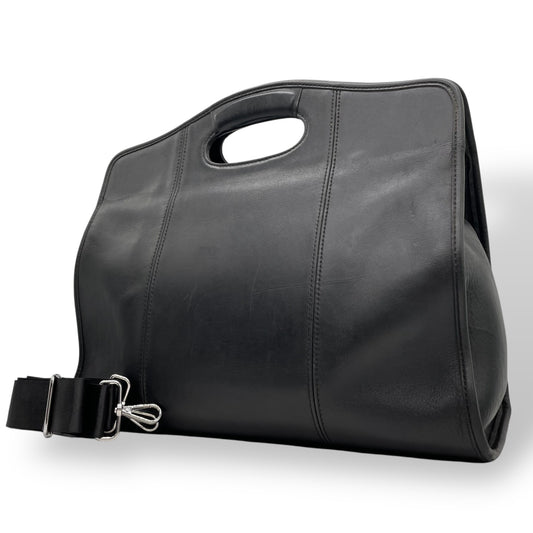 希少 オールドコーチ COACH ハンドバッグ ビジネスバッグ 2WAY ショルダーバッグ 黒 ブラック グラブタンレザー グレインレザー 斜め掛け クロスボディ 書類鞄 A4対応 ヴィンテージ T1