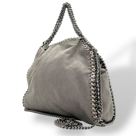 美品 ステラマッカートニー STELLA McCARTNEY ファラベラ 2way ハンドバッグ ショルダーバッグ グレー チェーンショルダー 斜め掛け可 シルバー金具 レディース K10