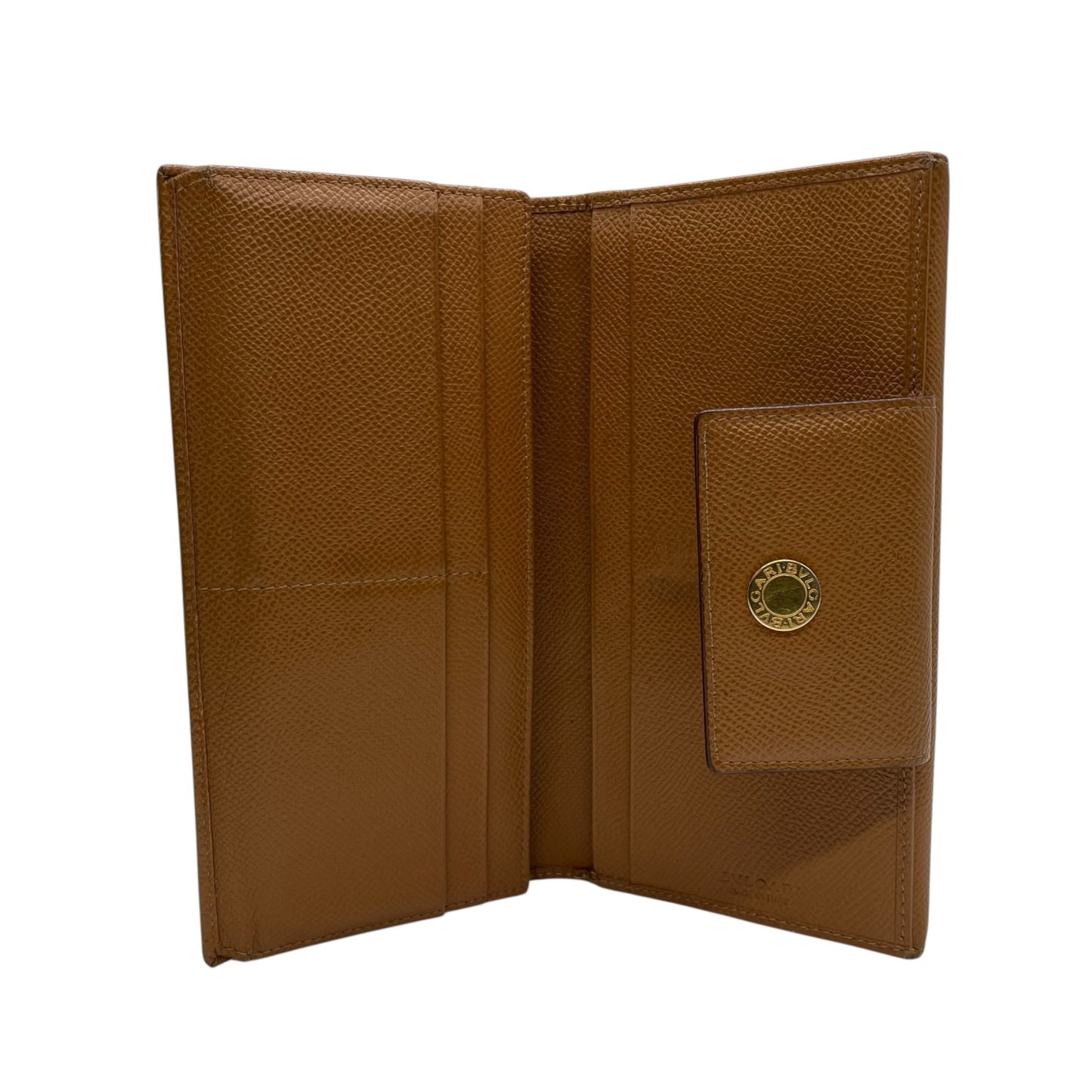 ブルガリ BVLGARI レザー 長財布 ブラウン 茶色 ブルガリ ロゴプレート グレインカーフ メンズ レディース M3