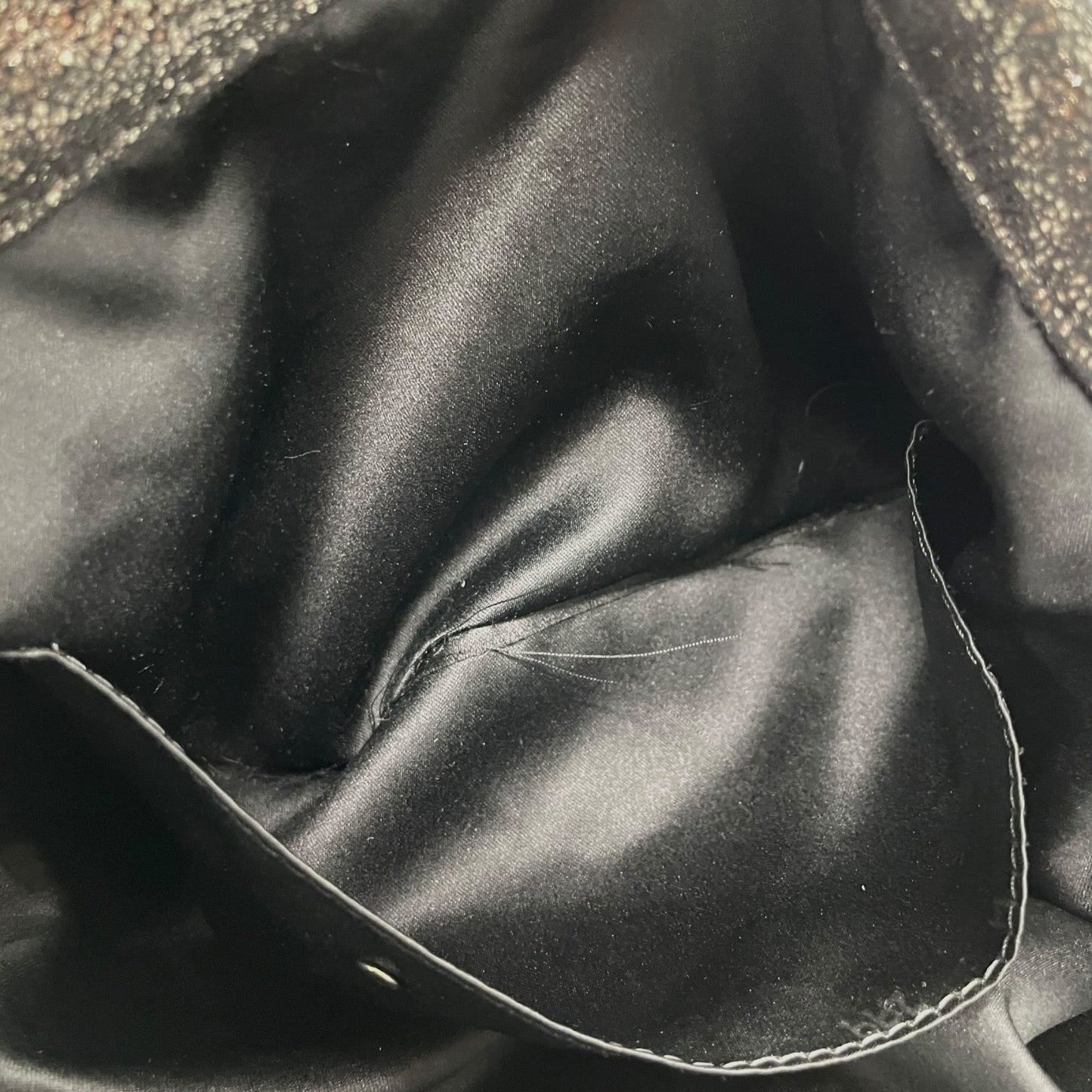 極 美品 希少色 Stella McCartney ステラマッカートニー ファラベラ トートバッグ メタリック 黒 ブラック チェーンショルダー アイコニック レディース C1