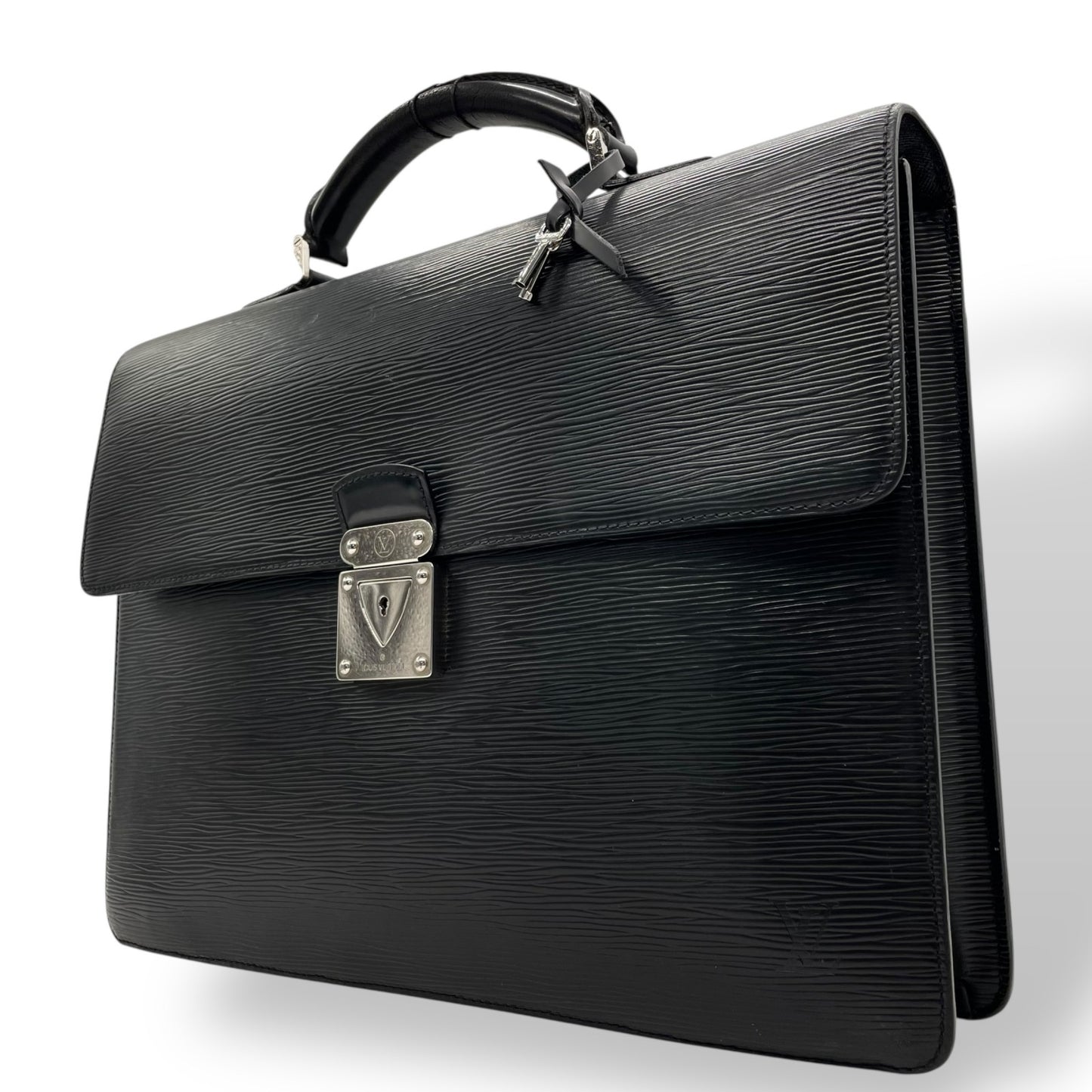 ルイヴィトン LOUIS VUITTON エピ ロブスト2 ビジネスバッグ ノワール 黒 レザー ハンドバッグ ブリーフケース M54542 メンズ E