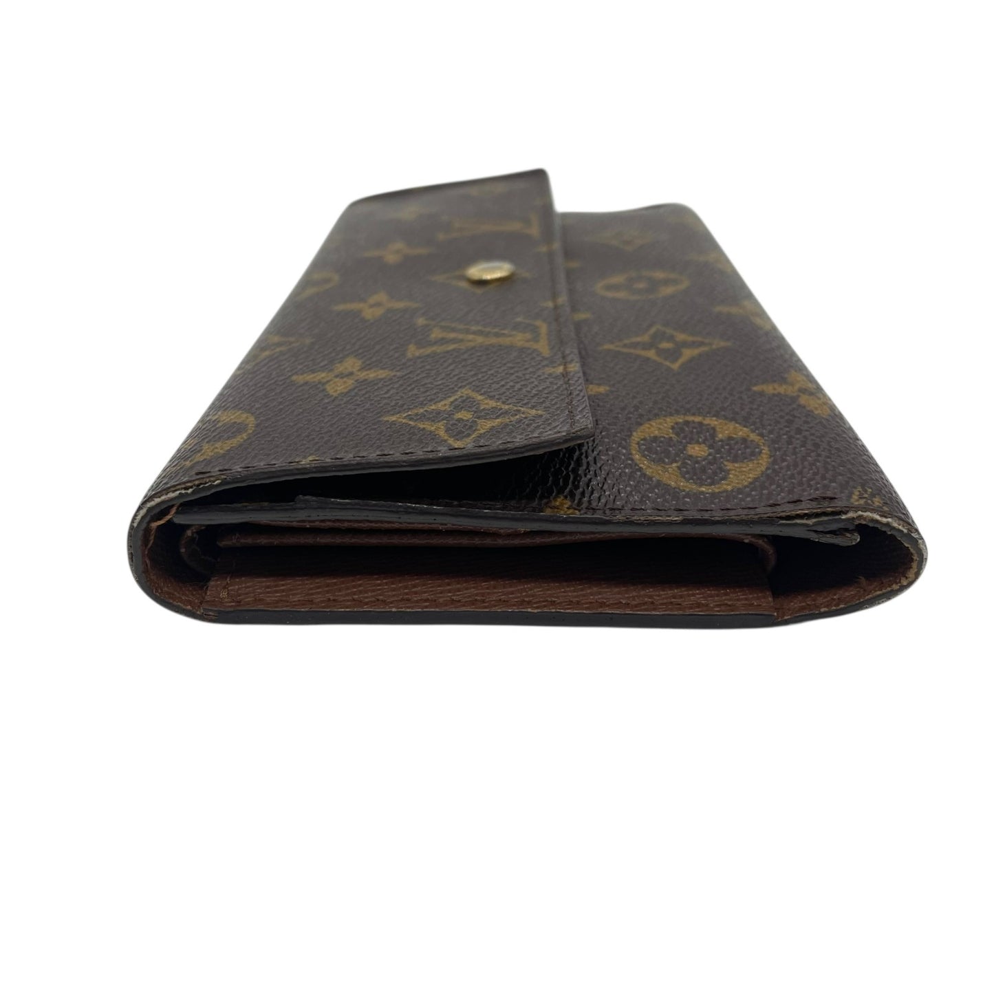 ルイ・ヴィトン LOUIS VUITTON LV モノグラム ポルトトレゾール インターナショナル M61215 長財布 茶色 ブラウン レザー 金金具 ゴールド シリアル刻印 W1