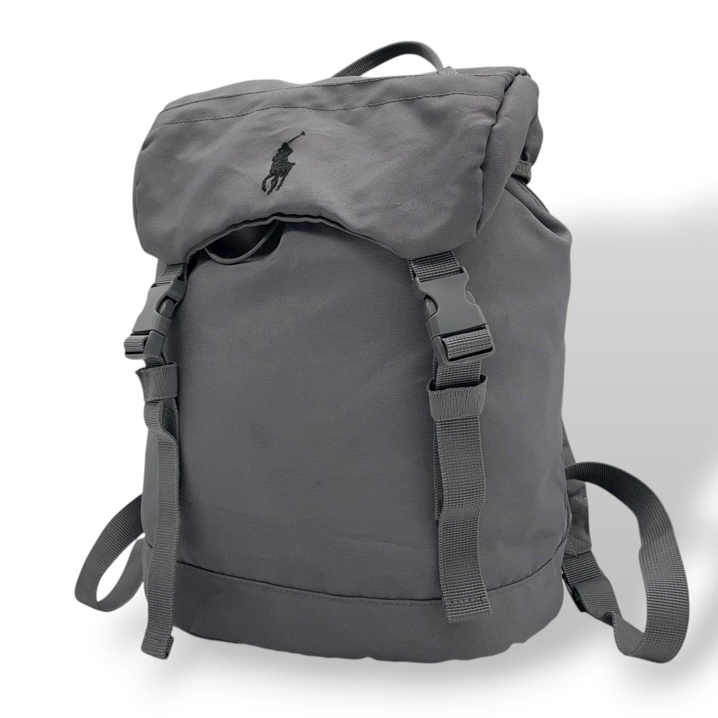 ポロ ラルフローレン リュックサック グレー 灰色 キャンバス 刺繍ロゴ ホースロゴ メンズ レディース バッグパック POLO RALPH LAUREN U14