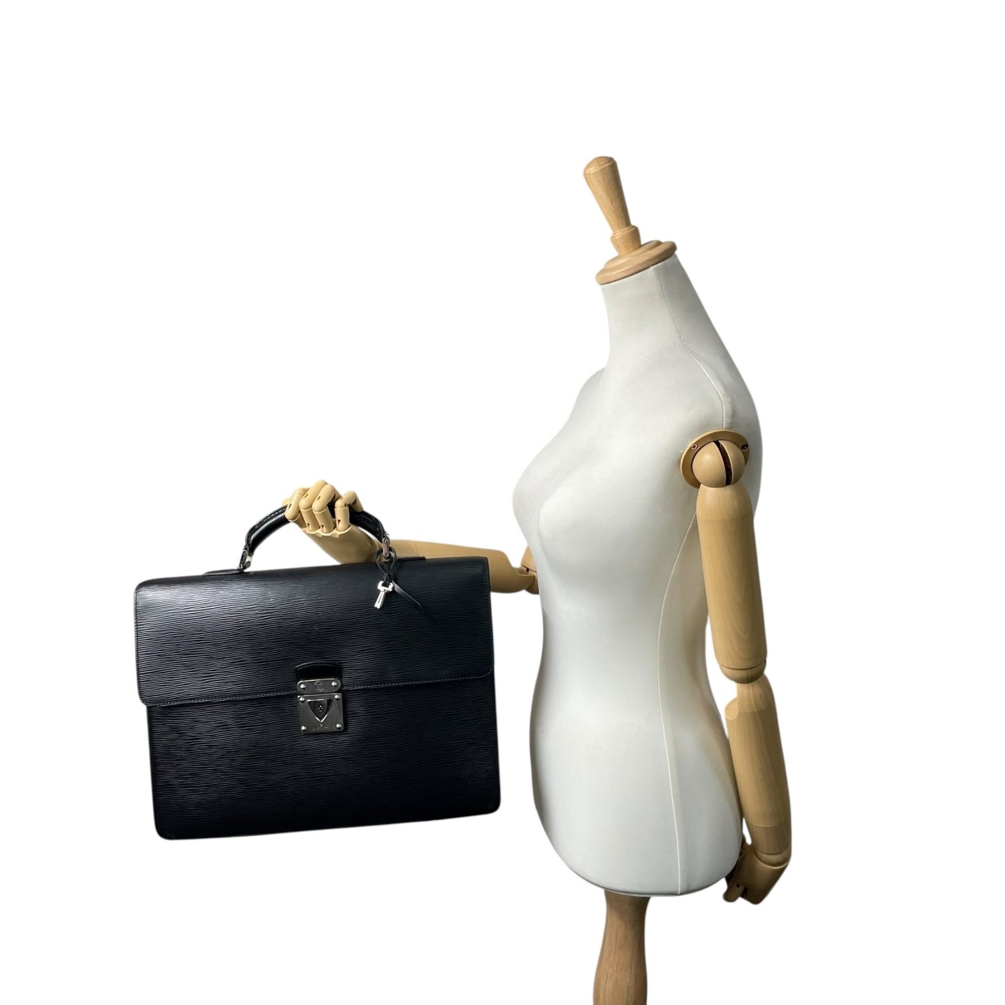 ルイヴィトン LOUIS VUITTON エピ ロブスト2 ビジネスバッグ ノワール 黒 レザー ハンドバッグ ブリーフケース M54542 メンズ E