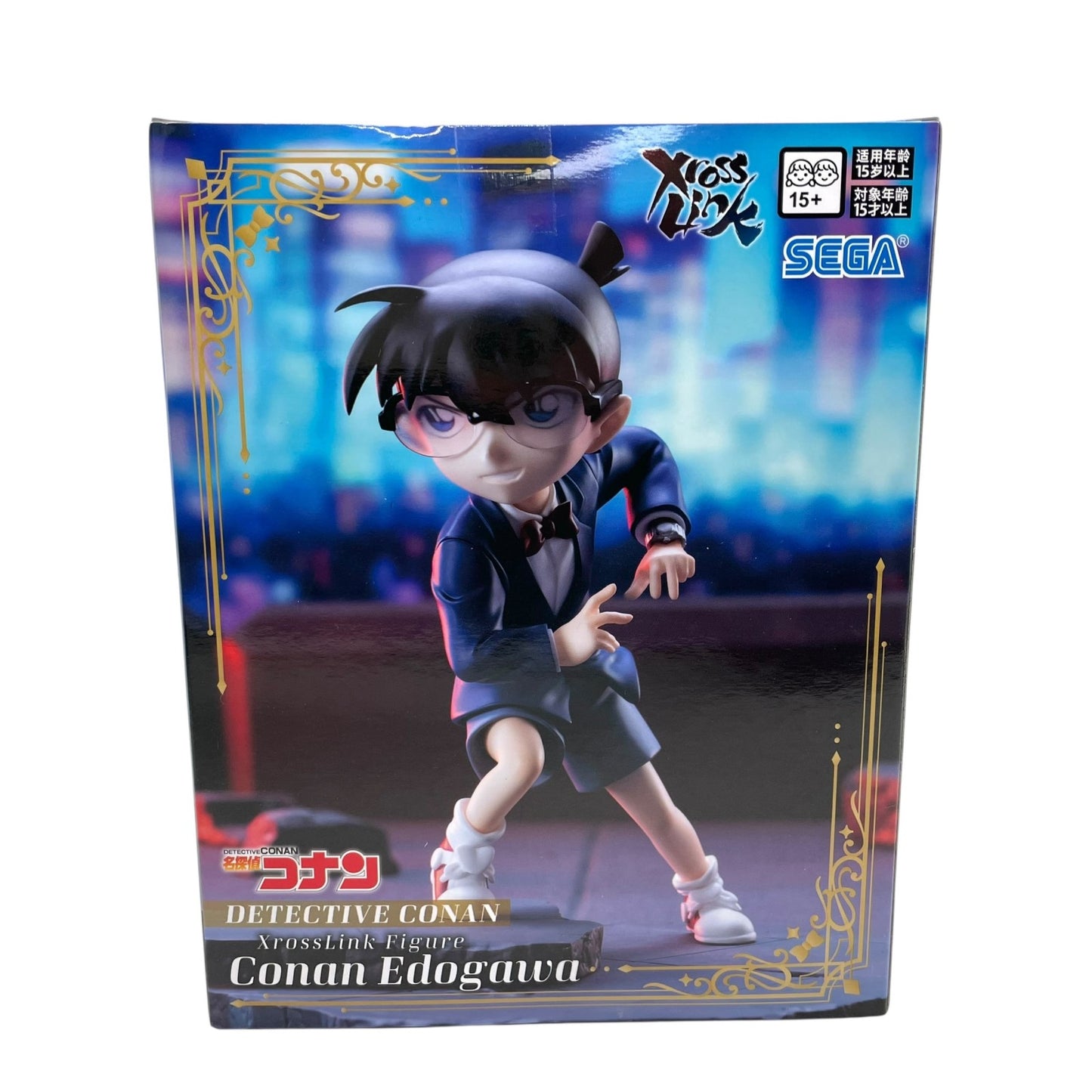 SEGA セガ 名探偵コナン XrossLink 江戸川コナン フィギュア プライズ キャラクター コレクション 未開封品 E