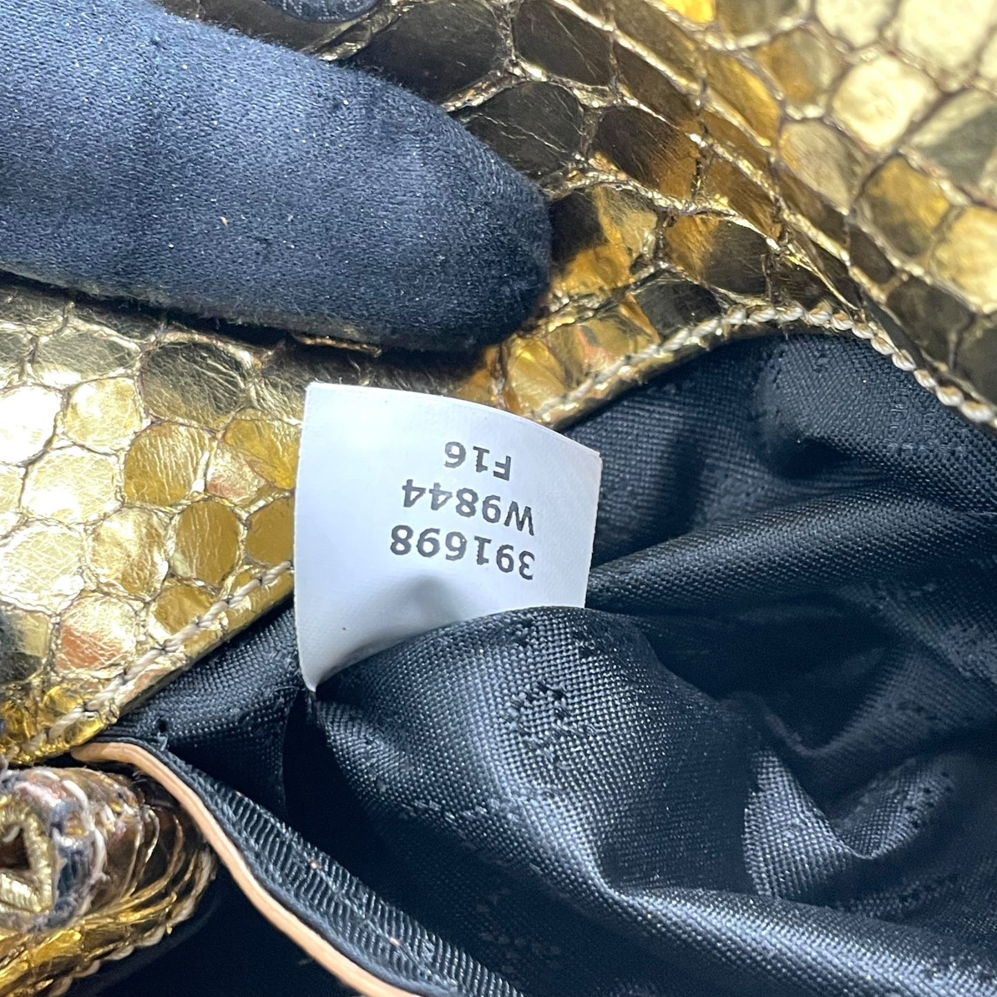 ステラ マッカートニー ファラベラ ミニ トート ゴールド 型押し チェーン 2WAY ヴィーガンレザー C7