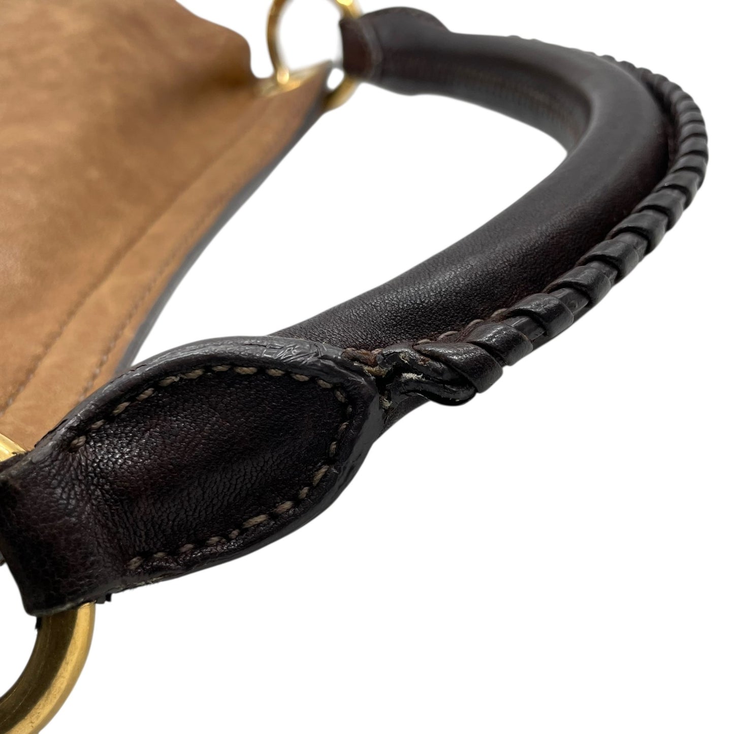 miu miu ミュウミュウ ヴィンテージ Y2K vintage archive レザー 2WAY ハンドバッグ ショルダーバッグ ブラウン ゴールド金具 フラップ レディース　c1