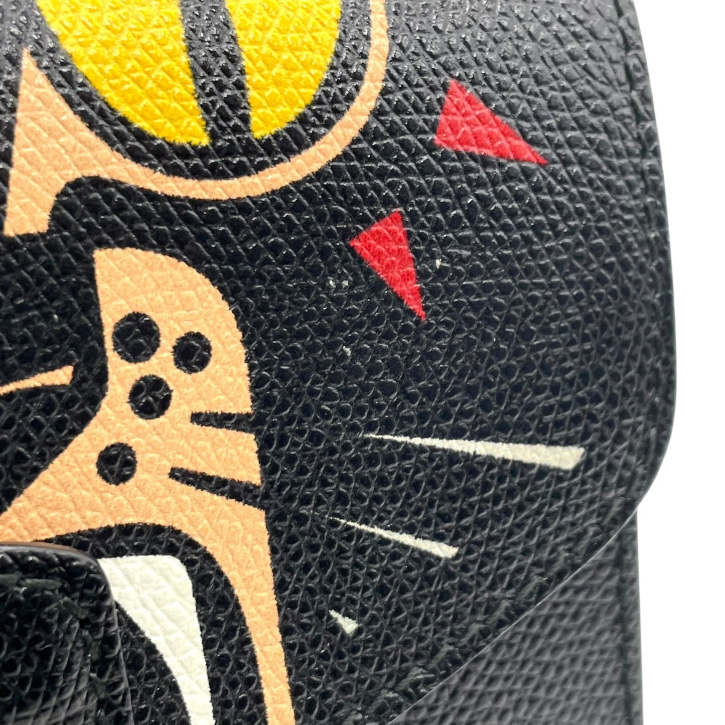 フルラ FURLA メトロポリス METROPOLIS ネコ柄 2WAYショルダーバッグ レザー ブラック 黒 マルチカラー S82