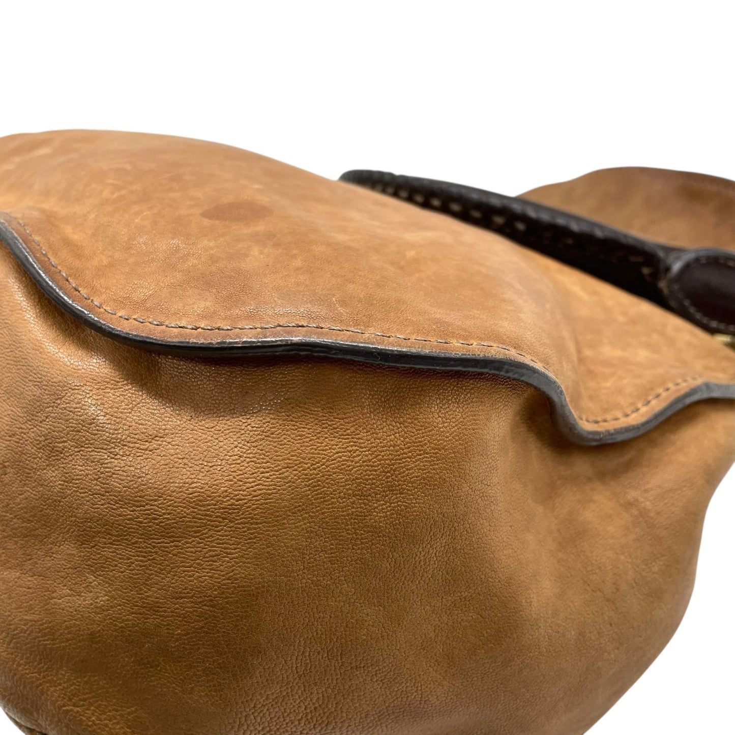 miu miu ミュウミュウ ヴィンテージ Y2K vintage archive レザー 2WAY ハンドバッグ ショルダーバッグ ブラウン ゴールド金具 フラップ レディース　c1