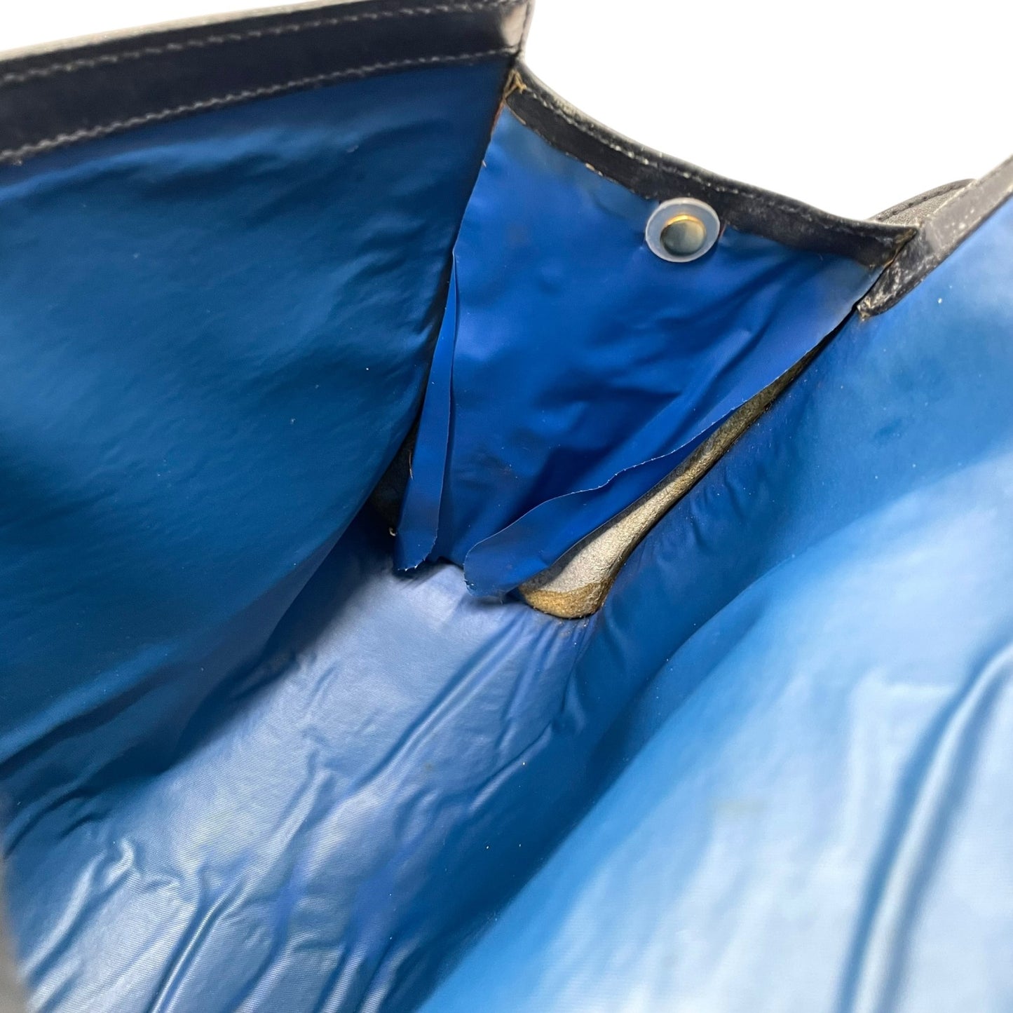 GUCCI グッチ GGスプリーム ショルダーバッグ ウェブライン グレー ネイビー PVC レザー ヴィンテージ z3