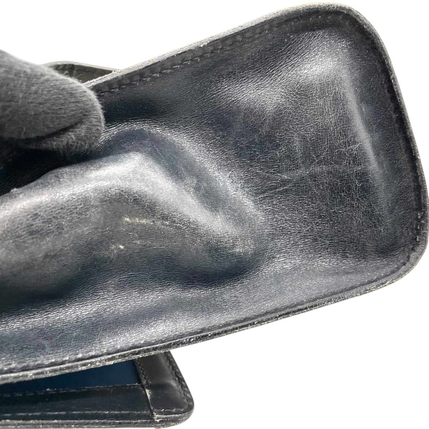 GUCCI グッチ GGスプリーム ショルダーバッグ ウェブライン グレー ネイビー PVC レザー ヴィンテージ z3