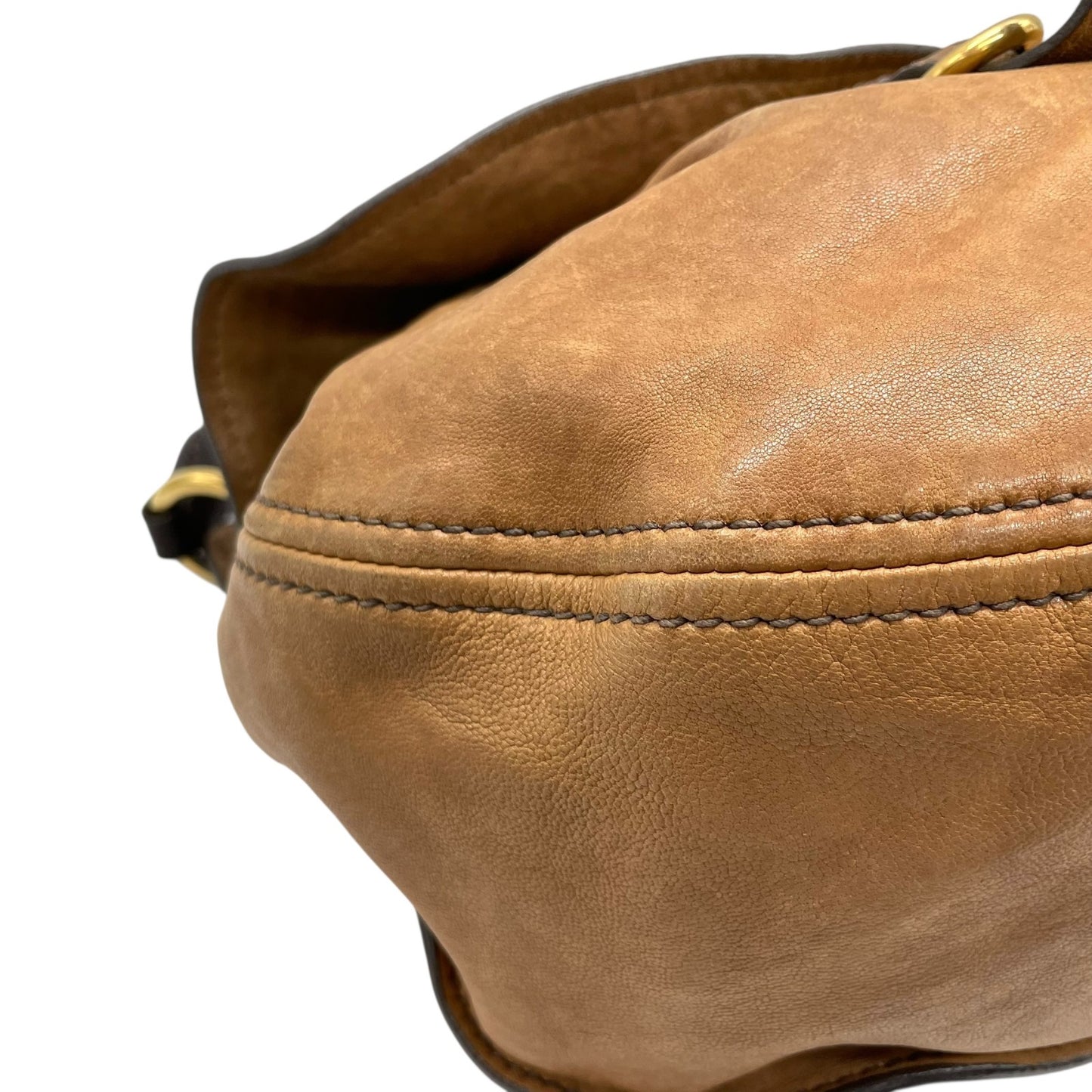 miu miu ミュウミュウ ヴィンテージ Y2K vintage archive レザー 2WAY ハンドバッグ ショルダーバッグ ブラウン ゴールド金具 フラップ レディース　c1