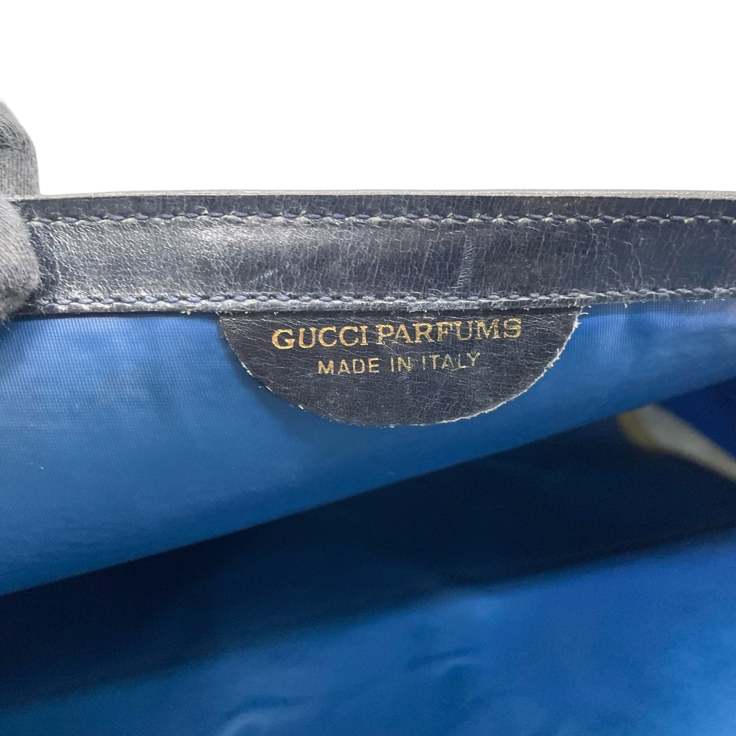 GUCCI グッチ GGスプリーム ショルダーバッグ ウェブライン グレー ネイビー PVC レザー ヴィンテージ z3