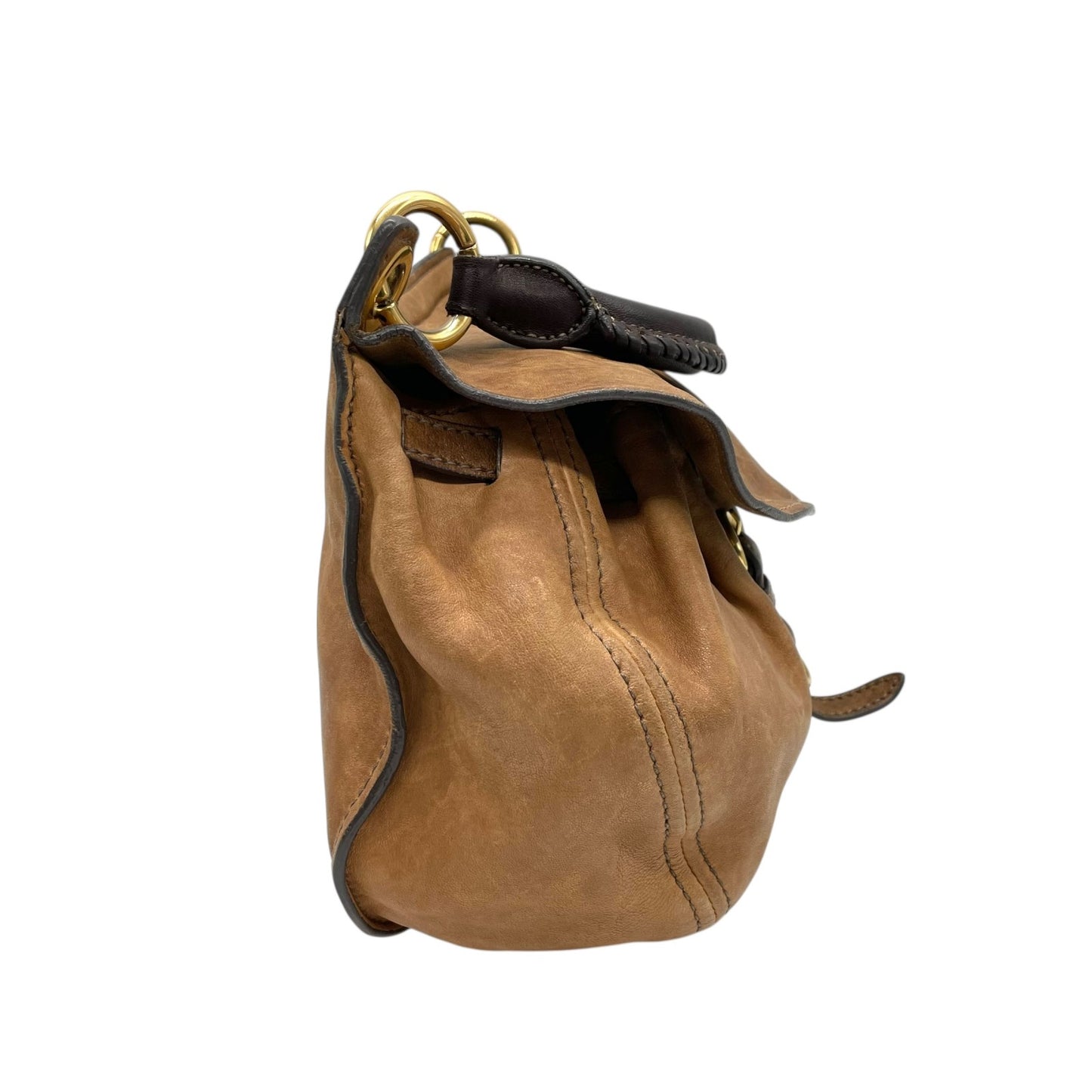 miu miu ミュウミュウ ヴィンテージ Y2K vintage archive レザー 2WAY ハンドバッグ ショルダーバッグ ブラウン ゴールド金具 フラップ レディース　c1