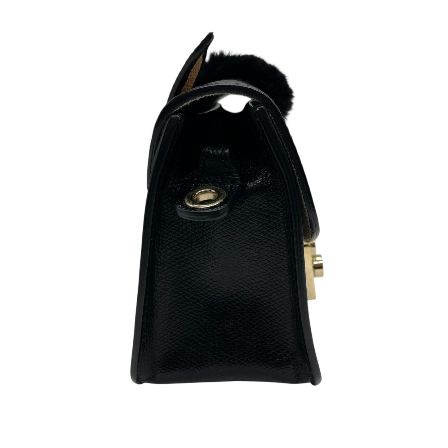 フルラ FURLA メトロポリス METROPOLIS ネコ柄 2WAYショルダーバッグ レザー ブラック 黒 マルチカラー S82