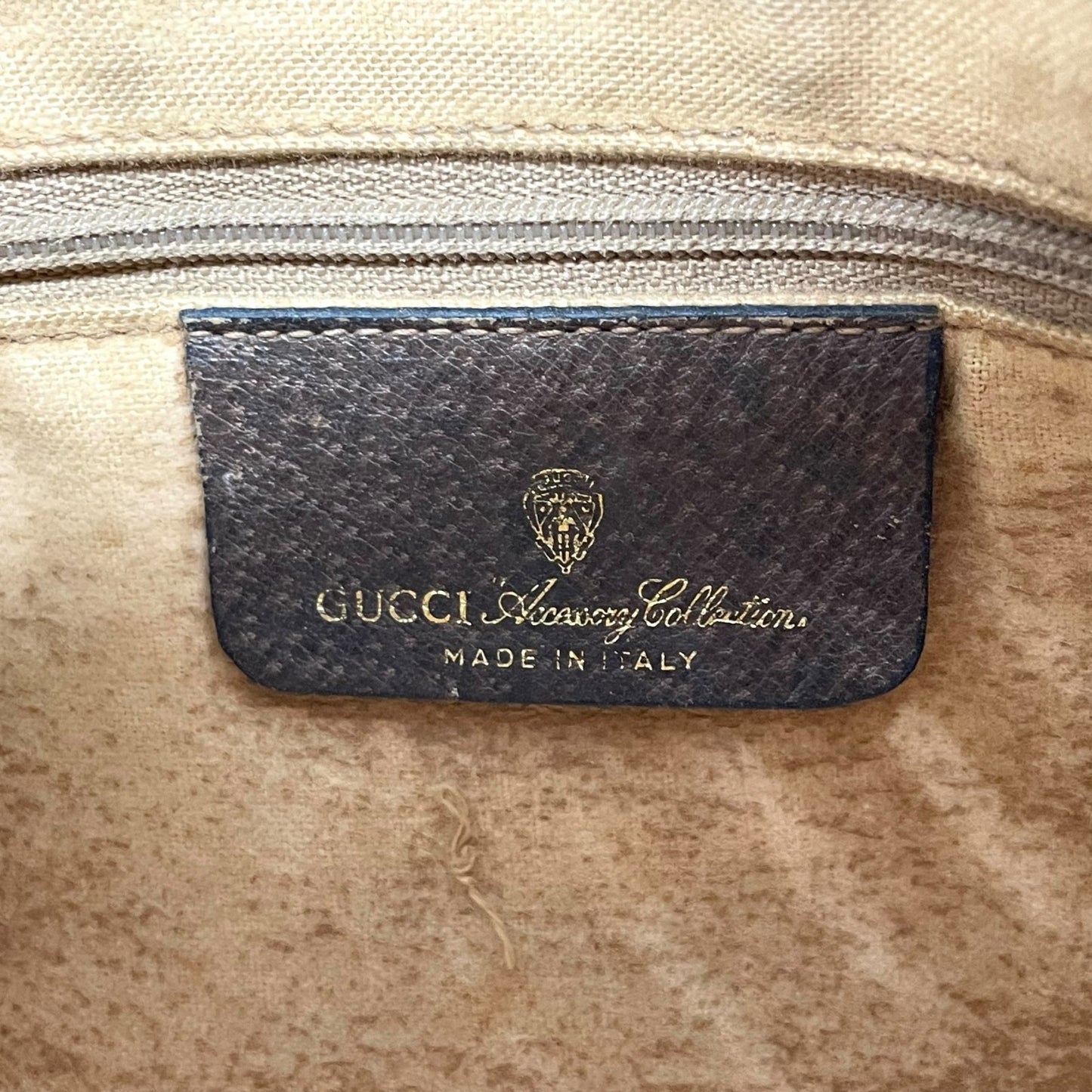 GUCCI グッチ ヴィンテージ GGスプリーム ミニボストン ハンドバッグ インターロッキングG ボストンバッグ GG柄 シェリーライン ベージュ ブラウン PVC レザー オールドグッチ F