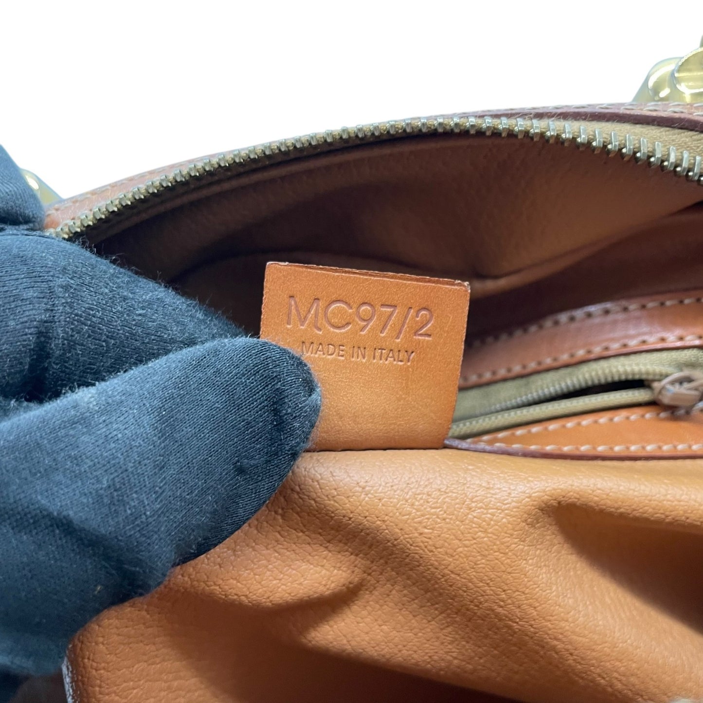 CELINE オールドセリーヌ マカダム PVC レザー ハンドバッグ フロントポケット ブラウン ゴールド金具 クラシックレディース Z3
