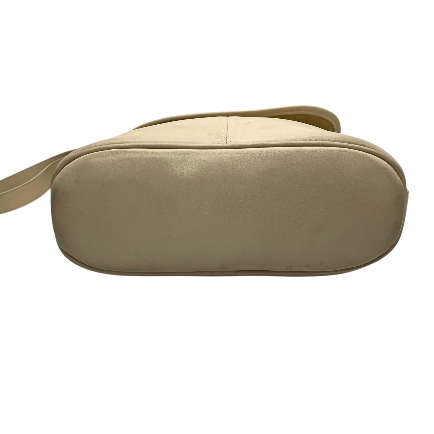 コーチ COACH レザー フラップ ショルダーバッグ ワンショルダー ホワイト 白 シンプル 上品 大容量 斜めがけ S91