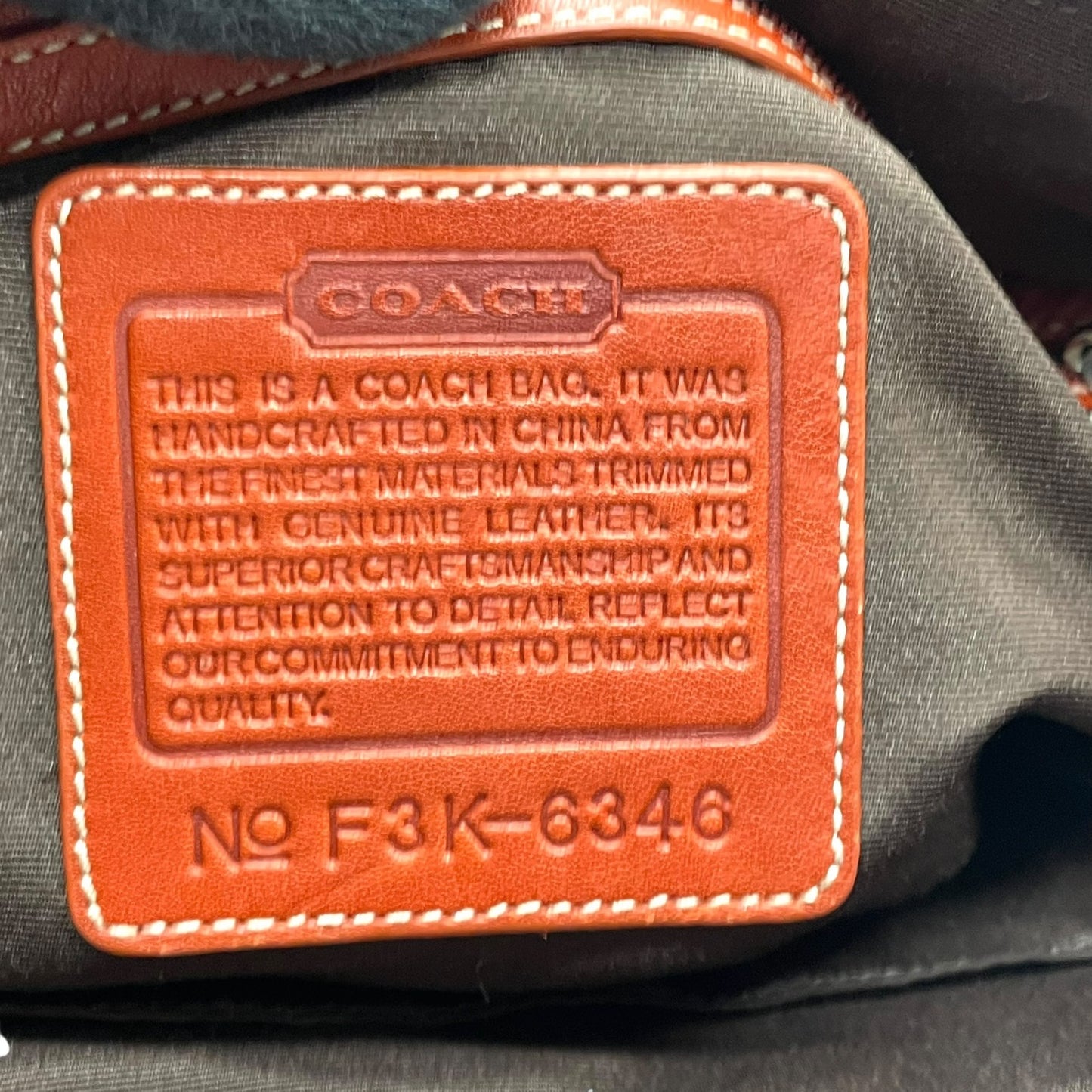 コーチ COACH シグネチャー ワンショルダーバッグ キャンバス スエード ブラウン系 茶色 トリミングレザー 肩掛けバッグ S91