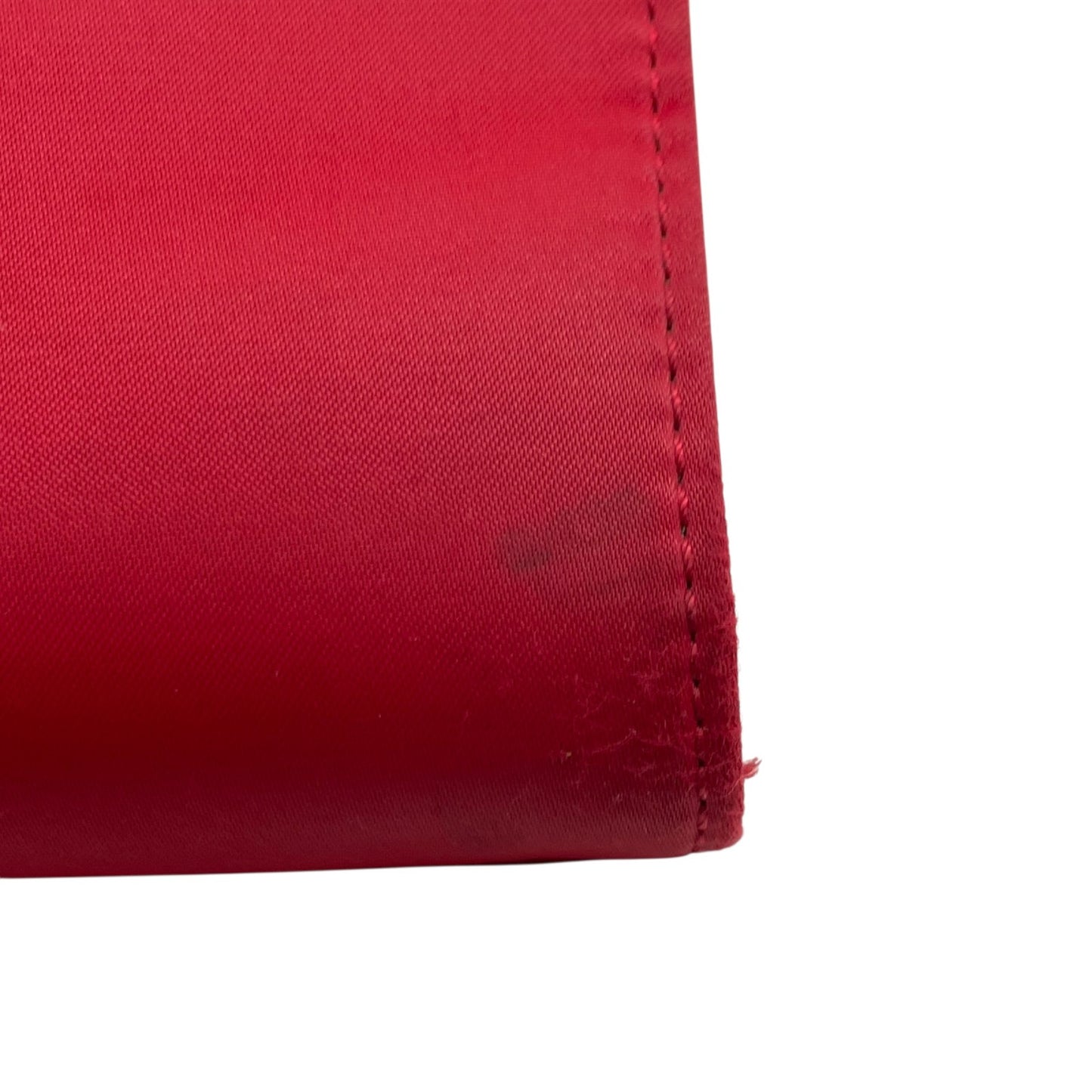 イヴ サンローラン YSL ビッグロゴ ナイロン トートバッグ レッド ショルダーバッグ ミニマルデザイン C1