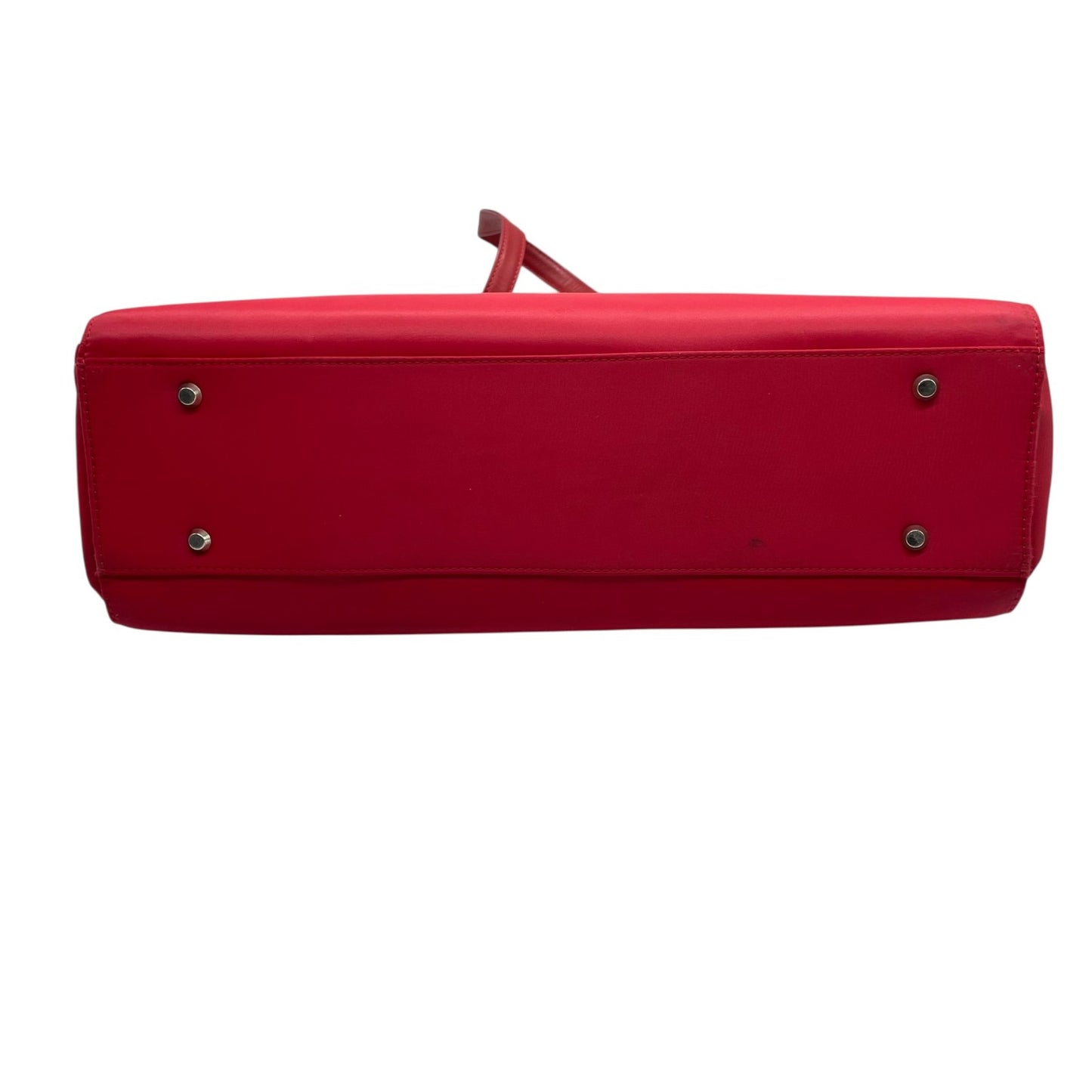 イヴ サンローラン YSL ビッグロゴ ナイロン トートバッグ レッド ショルダーバッグ ミニマルデザイン C1