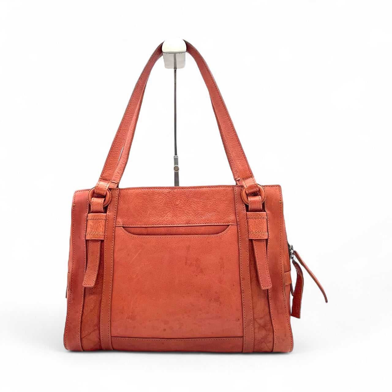 ゲンテン genten トートバッグ レザー 本革 オレンジブラウン 茶色 肩掛け ショルダー ナチュラル風味 T2