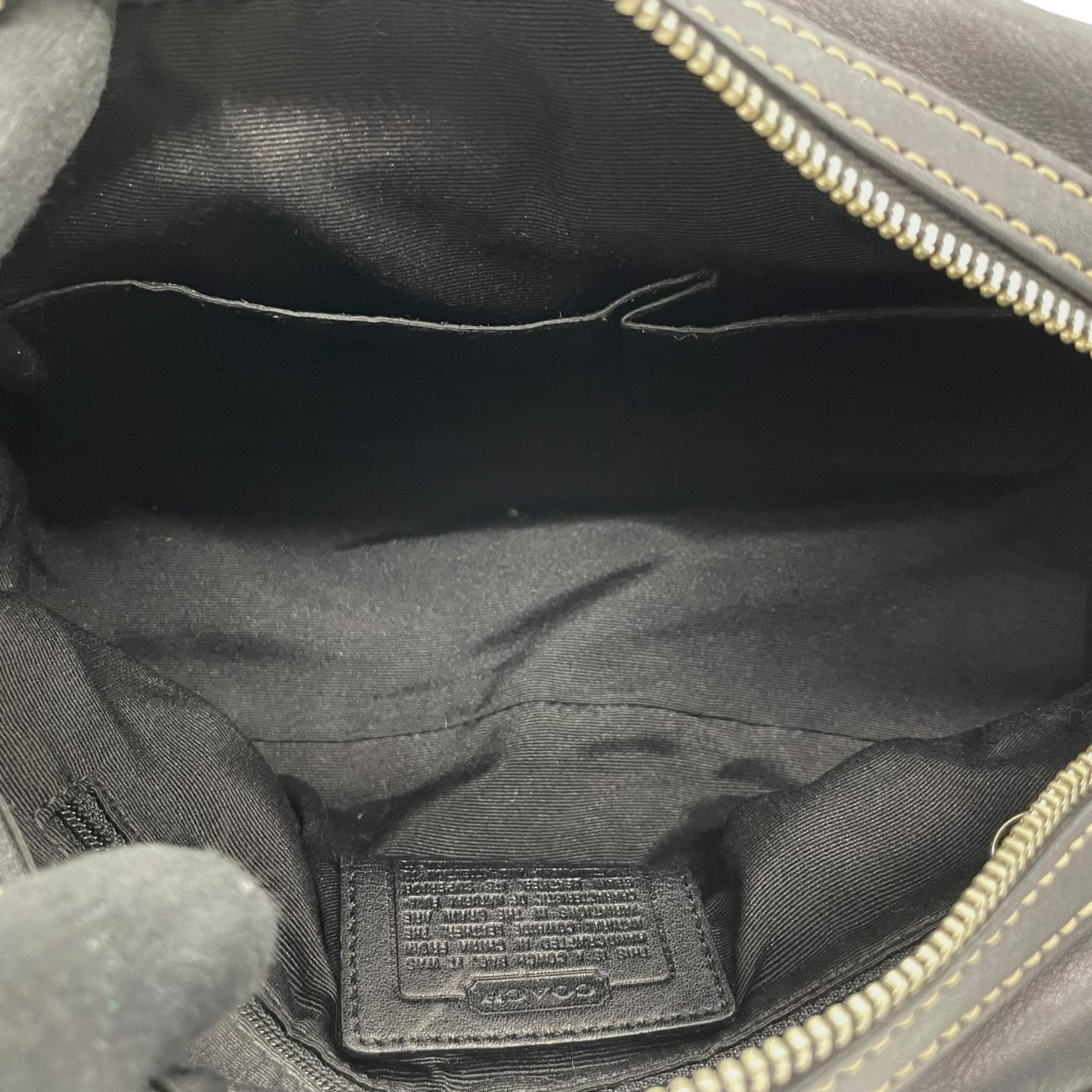 コーチ COACH レザー サッチェルバッグ ハンドバッグ ソーホー ロングハンドル ボストン ブラック 黒 ステッチ シルバー金具 ハンドバッグ 高級感 S91