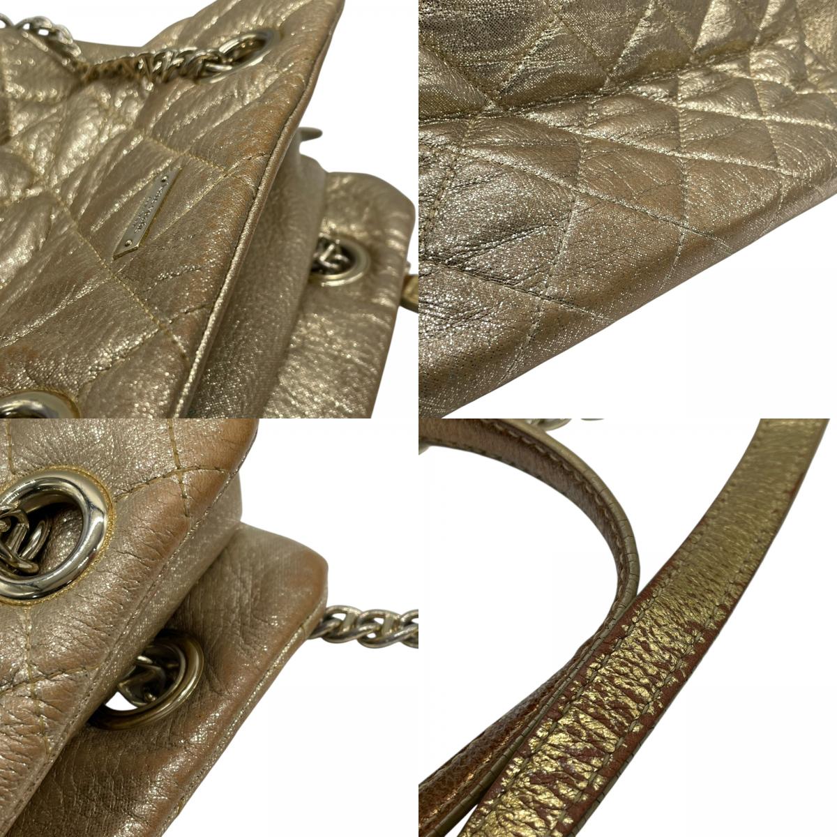 ケイトスペード Kate Spade チェーンショルダーバッグ ハンドバッグ ロングハンドル メタリックゴールド キルティング レザー 上品 トートバッグ S81