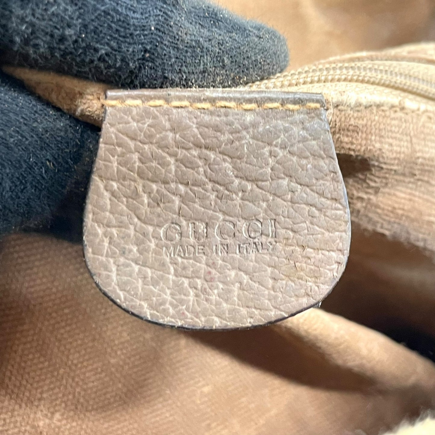 GUCCI オールドグッチ GGスプリーム ショルダーバッグ PVCキャンバス レザー ベージュ ブラウン ゴールド金具 ヴィンテージ S76