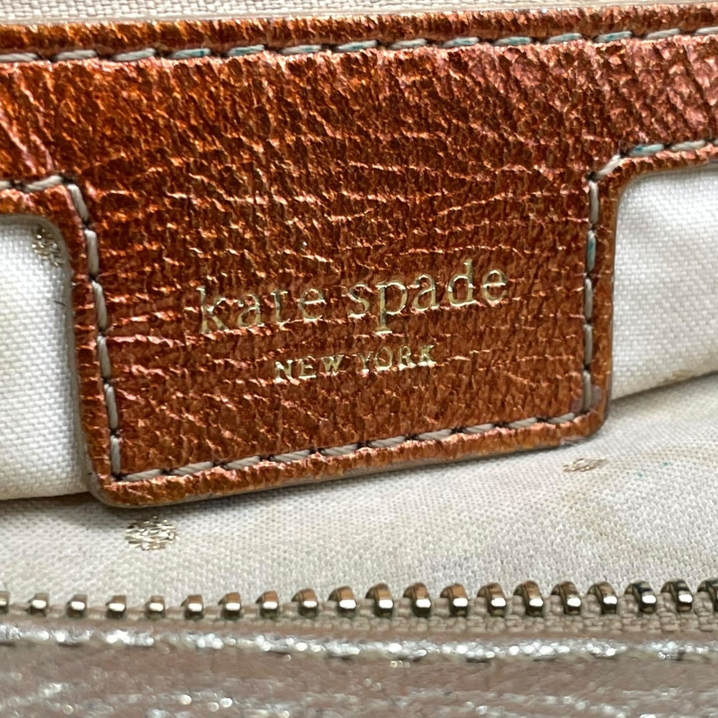 ケイトスペード Kate Spade チェーンショルダーバッグ ハンドバッグ ロングハンドル メタリックゴールド キルティング レザー 上品 トートバッグ S81