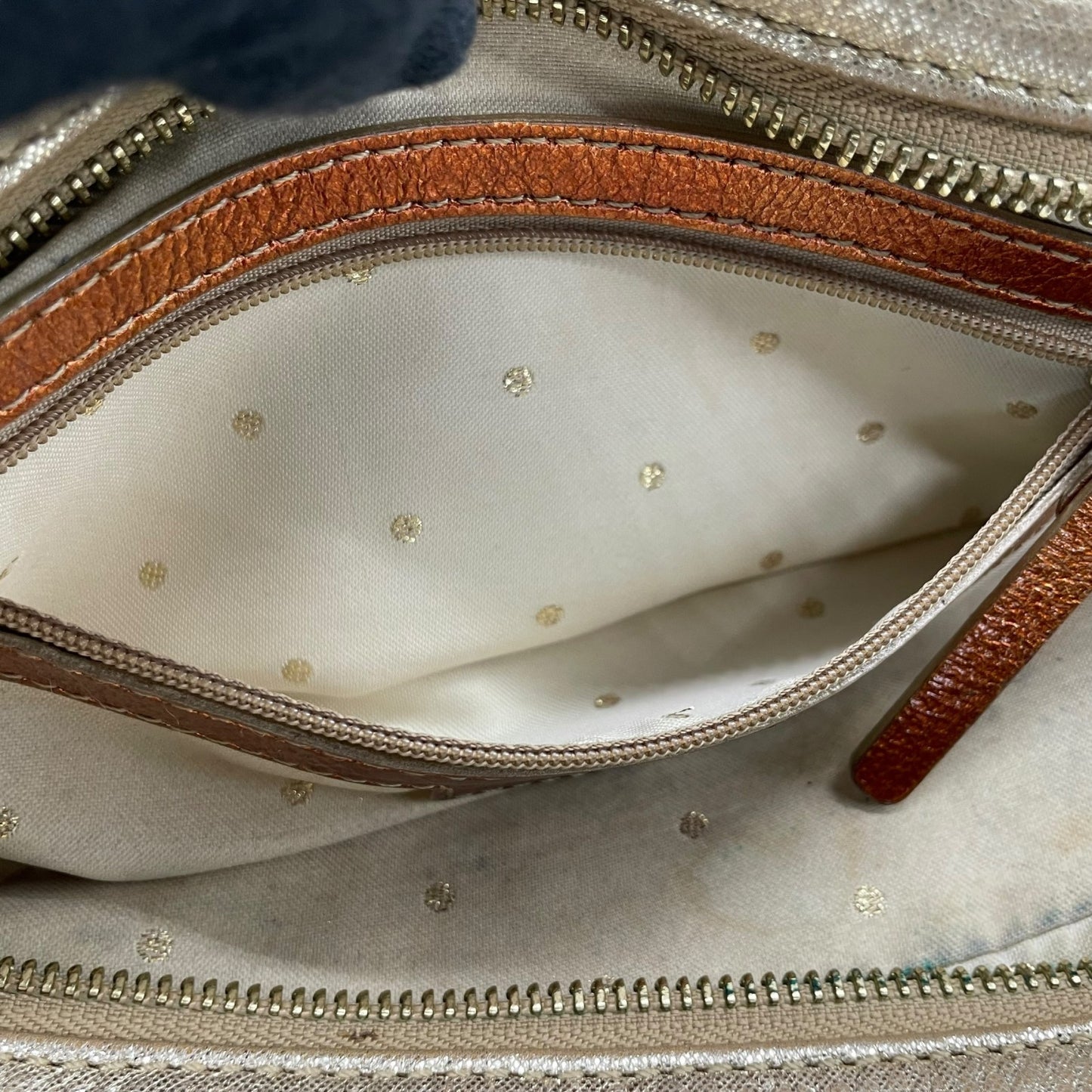 ケイトスペード Kate Spade チェーンショルダーバッグ ハンドバッグ ロングハンドル メタリックゴールド キルティング レザー 上品 トートバッグ S81