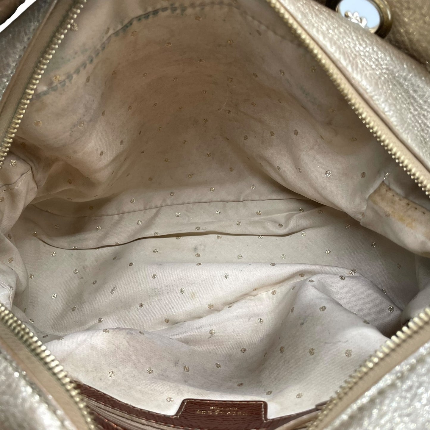 ケイトスペード Kate Spade チェーンショルダーバッグ ハンドバッグ ロングハンドル メタリックゴールド キルティング レザー 上品 トートバッグ S81