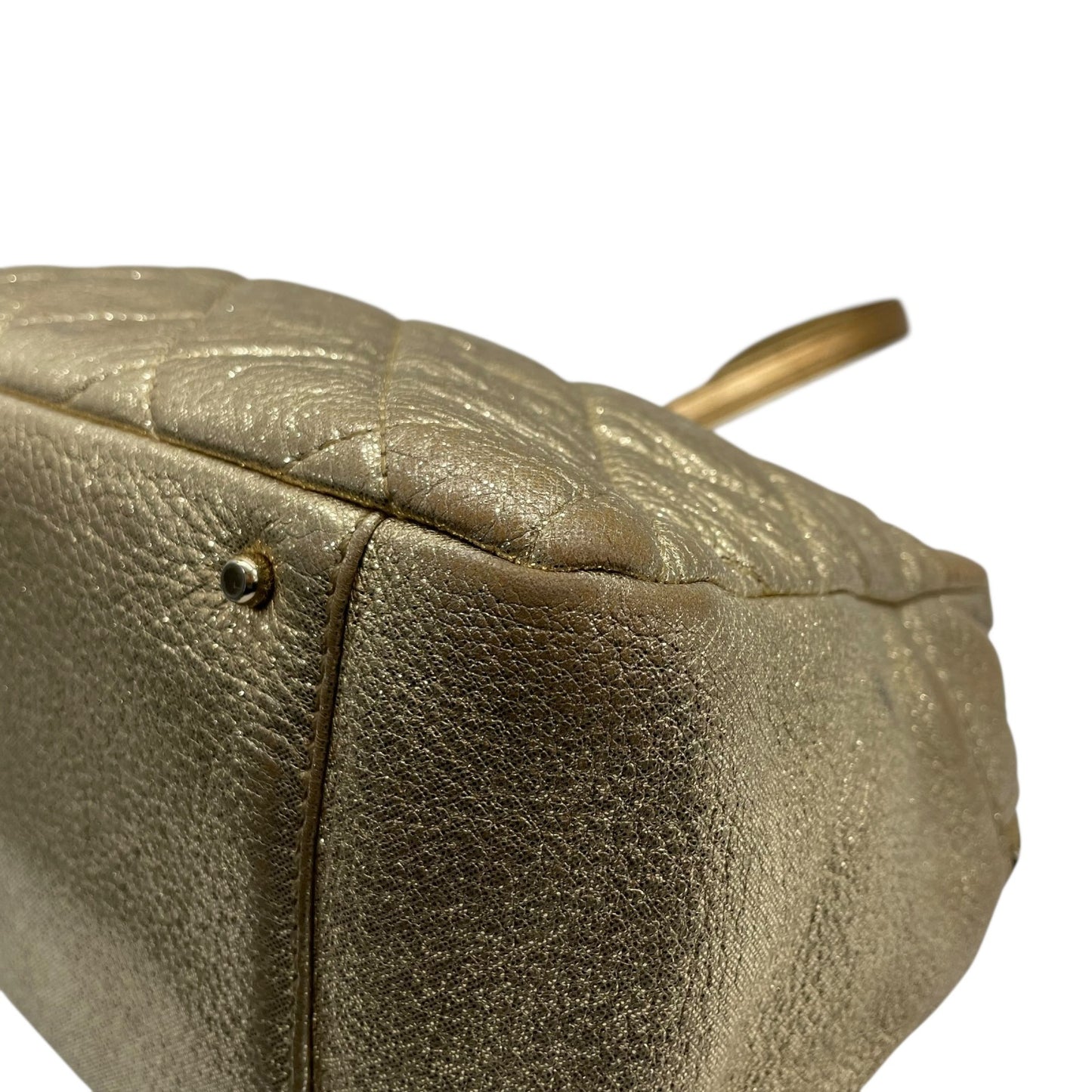 ケイトスペード Kate Spade チェーンショルダーバッグ ハンドバッグ ロングハンドル メタリックゴールド キルティング レザー 上品 トートバッグ S81