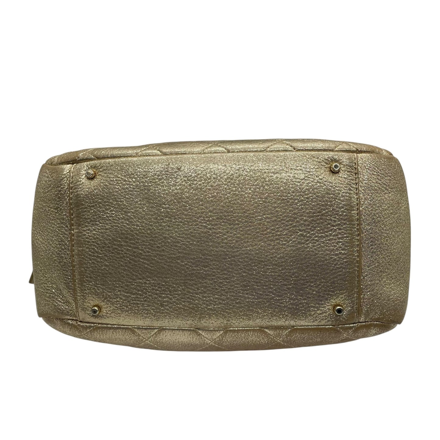 ケイトスペード Kate Spade チェーンショルダーバッグ ハンドバッグ ロングハンドル メタリックゴールド キルティング レザー 上品 トートバッグ S81