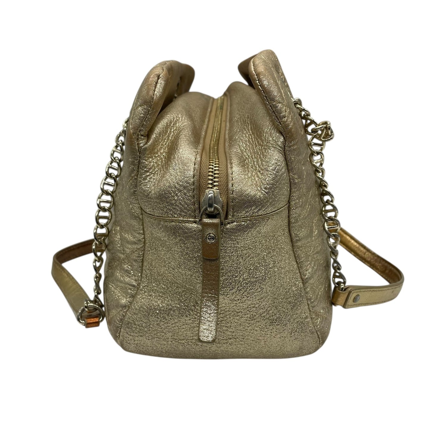 ケイトスペード Kate Spade チェーンショルダーバッグ ハンドバッグ ロングハンドル メタリックゴールド キルティング レザー 上品 トートバッグ S81