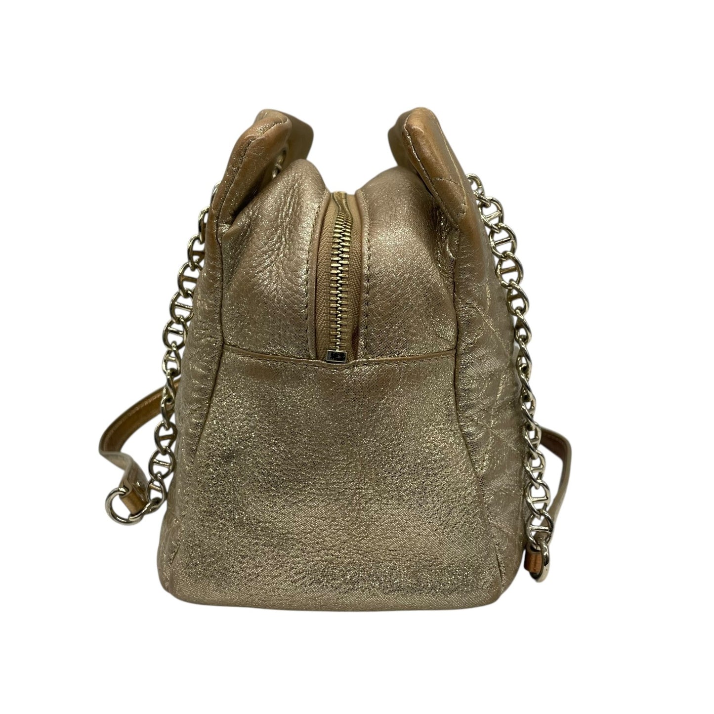 ケイトスペード Kate Spade チェーンショルダーバッグ ハンドバッグ ロングハンドル メタリックゴールド キルティング レザー 上品 トートバッグ S81