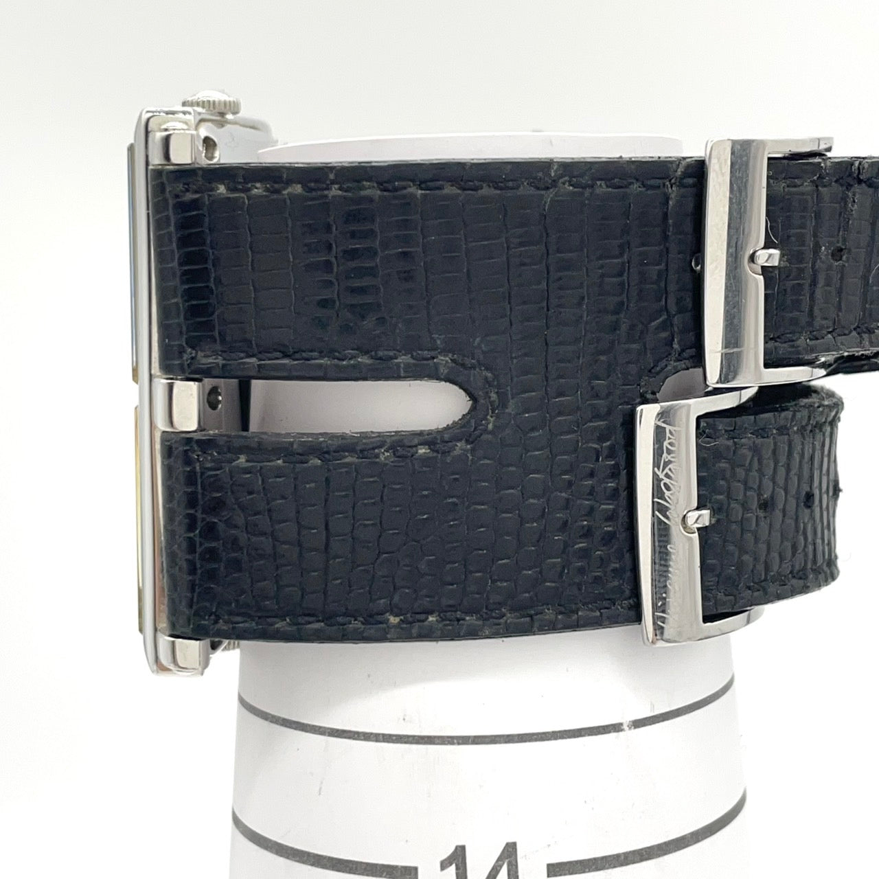 【電池交換済／稼働品】ヴィヴィアンウエストウッド 腕時計 ダブルフェイス デュアルタイム スカル＆ハート VW-9038 スクエア メンズ レディース TOO FAST TO LIVE アナログ クオーツ パンク ロックデザイン Vivienne Westwood G4