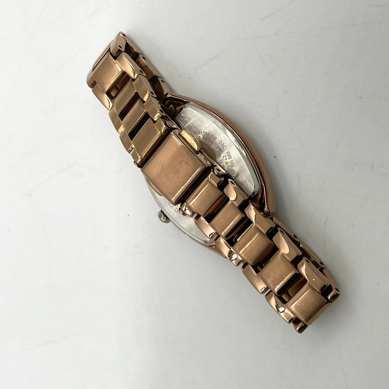 【極美品／稼働品】CITIZEN シチズン XC クロスシー 腕時計 レディース H060-T023894 エコドライブ ソーラー電波 トノー型 ピンクゴールド アナログ デイト カレンダー エレガント ビジネス フォーマル クリーニング済み G4