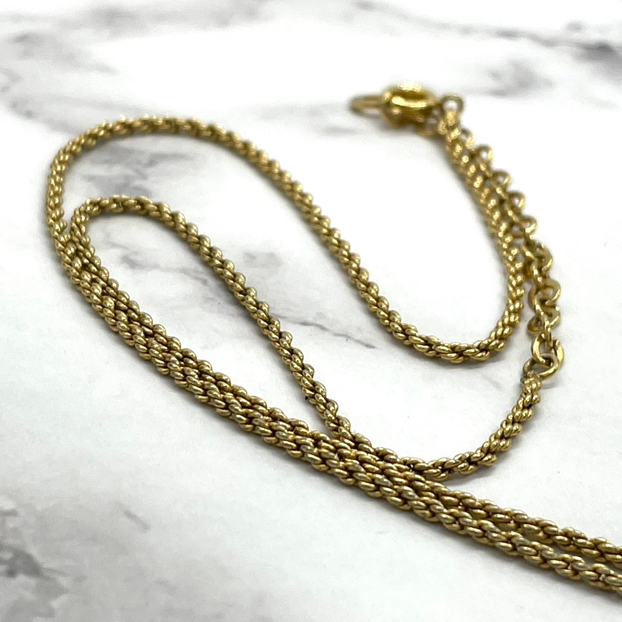 美品 Christian Dior クリスチャンディオール ネックレス CDロゴ ロゴプレート ラインストーン ゴールドチェーン ヴィンテージ ジュエリー レディース I3