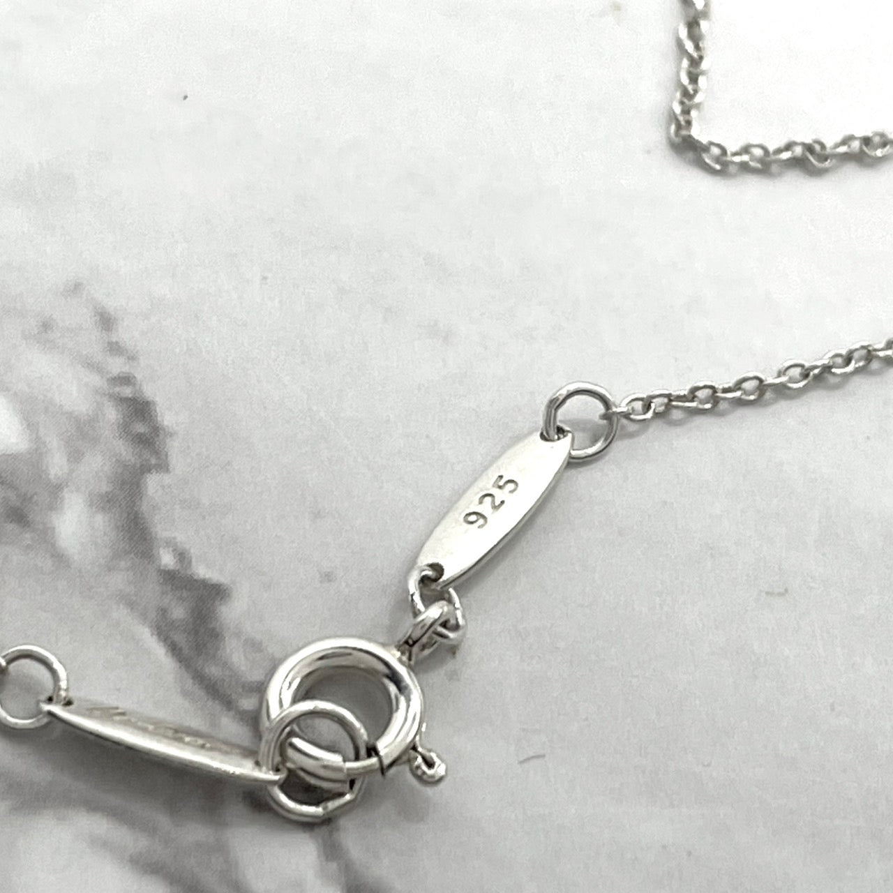 美品 TIFFANY & Co. ティファニー ネックレス ダブルループ モチーフ Wリング シルバー SV925 ヴィンテージ ジュエリー アクセサリー ペンダント レディース I1