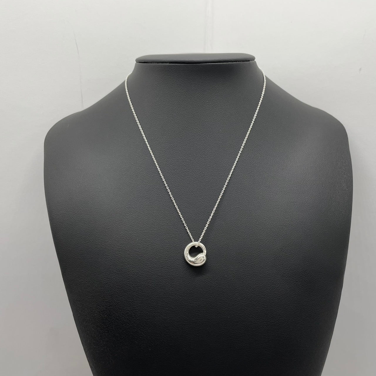 美品 TIFFANY & Co. ティファニー ネックレス エターナルサークル エルサ・ペレッティ SV925 シルバー ヴィンテージ ジュエリー アクセサリー ペンダント レディース I1