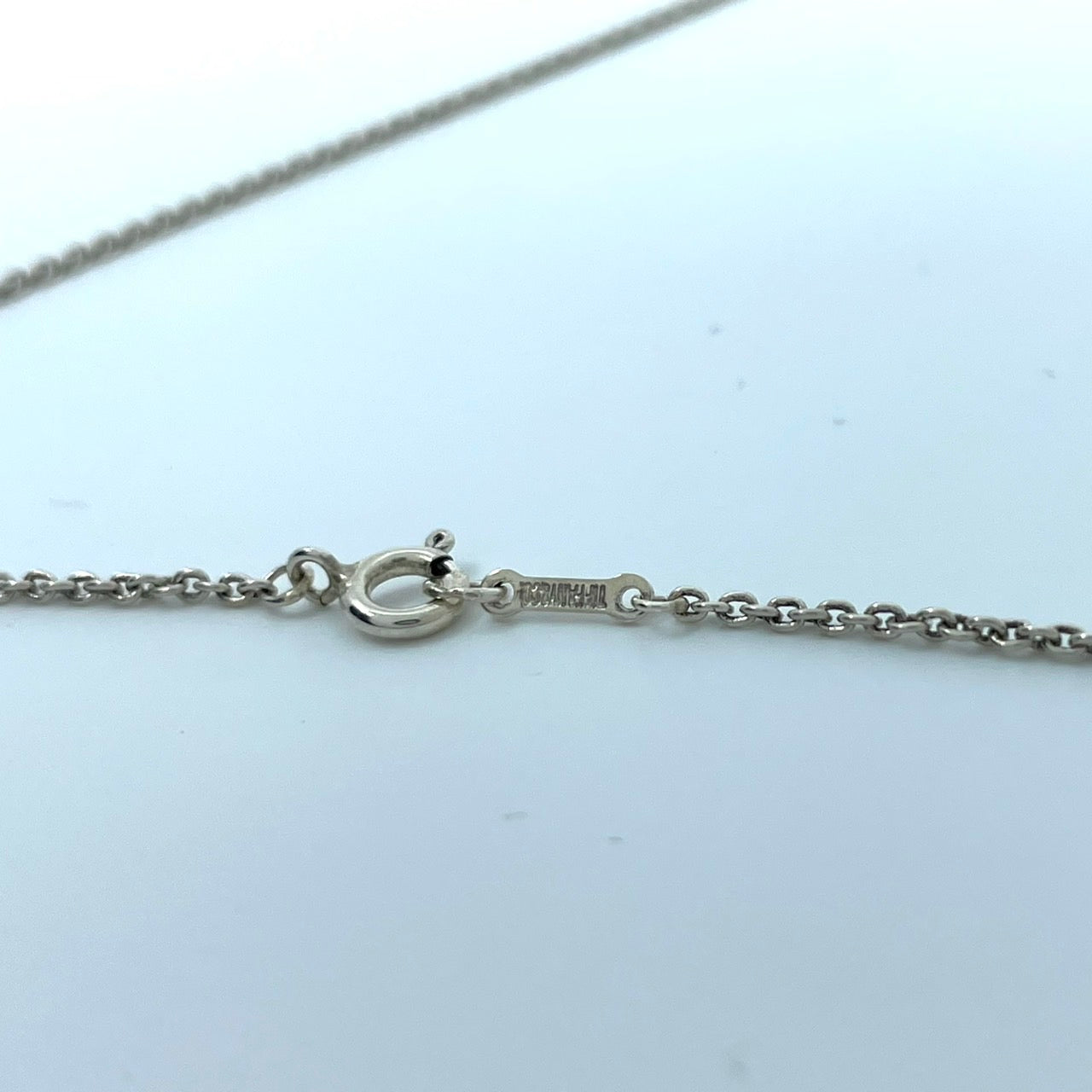 美品 TIFFANY & Co. ティファニー ネックレス オープンハート エルサ・ペレッティ シルバー SV925 ペンダント ヴィンテージ ジュエリー アクセサリー レディース I1