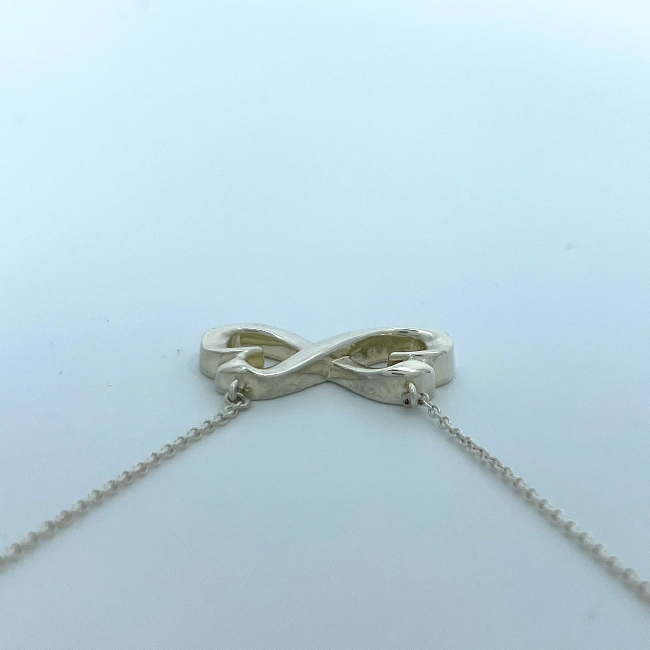 美品 TIFFANY & Co. ティファニー ネックレス ダブルラヴィングハート ダブルラビングハート エルサ・ペレッティ シルバー SV925 ペンダント ヴィンテージ ジュエリー アクセサリー レディース I1