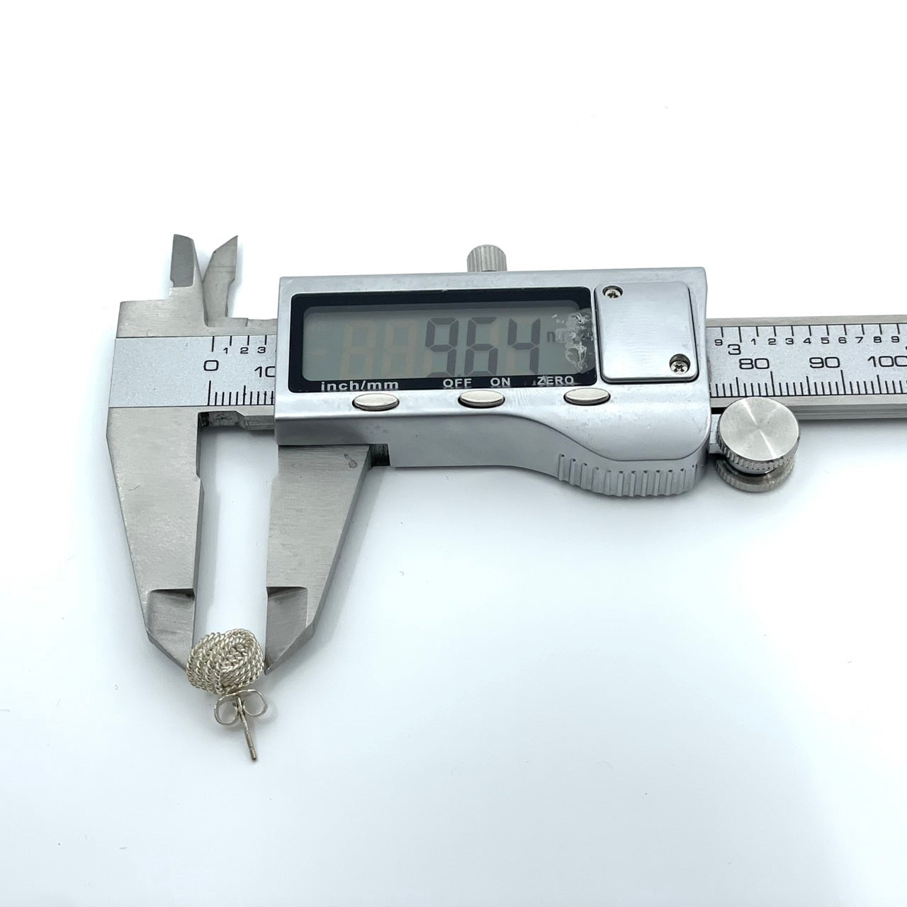 美品 TIFFANY & Co. ティファニー ピアス サマセット ツイスト ノット エルサ・ペレッティ メッシュボール シルバー SV925 ヴィンテージ ジュエリー レディース I1