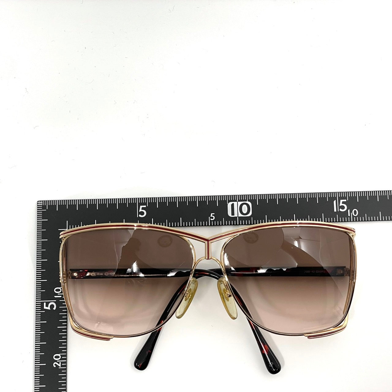 美品 Christian Dior クリスチャンディオール サングラス CDロゴ ゴールド ブラック×ブラウン べっ甲柄 メンズ レディース ヴィンテージ H2